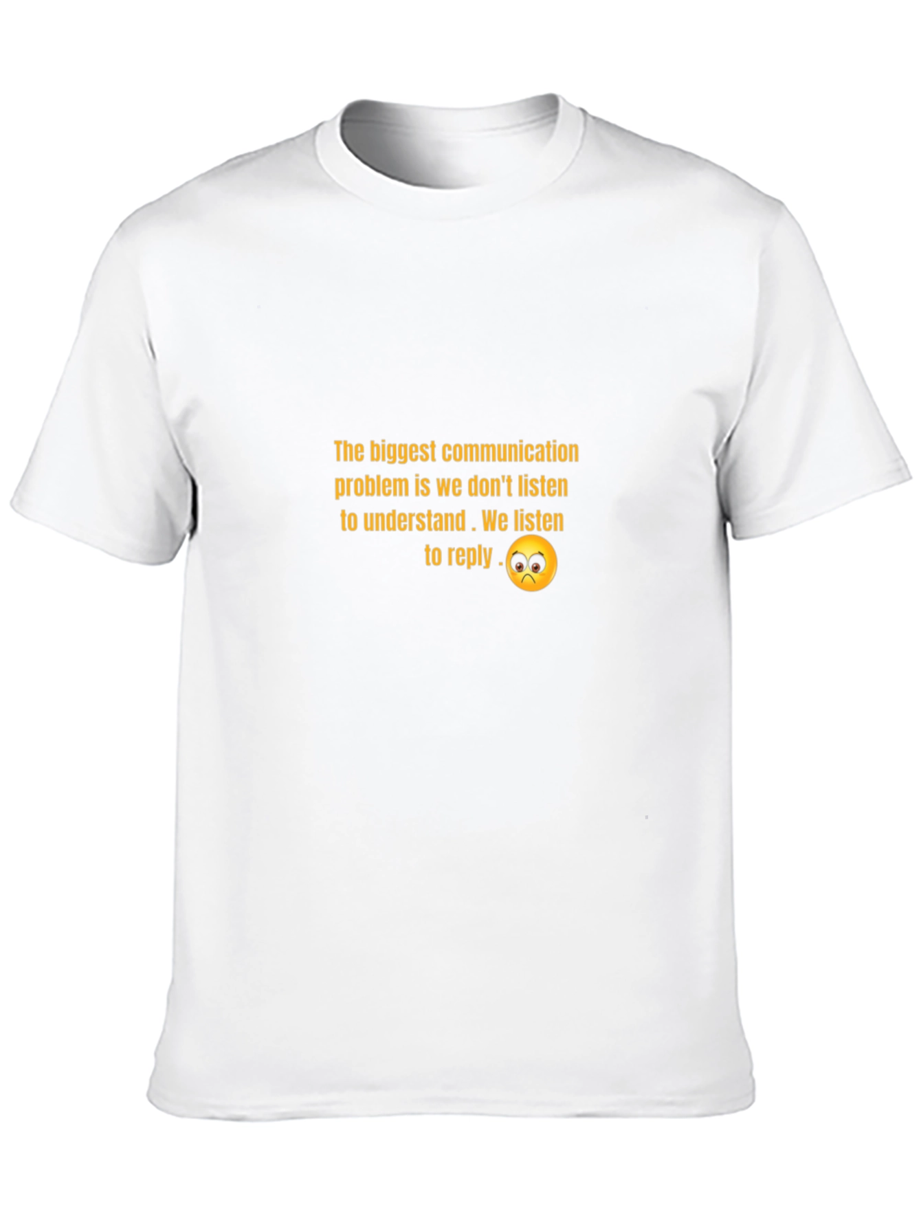 Black Communication Problem Black T-Shirt view 10