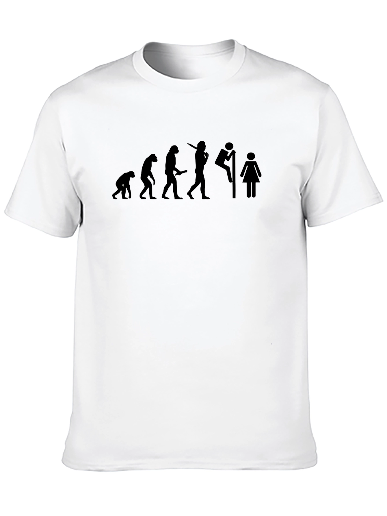 Black Evolution Humor T-Shirt view 10