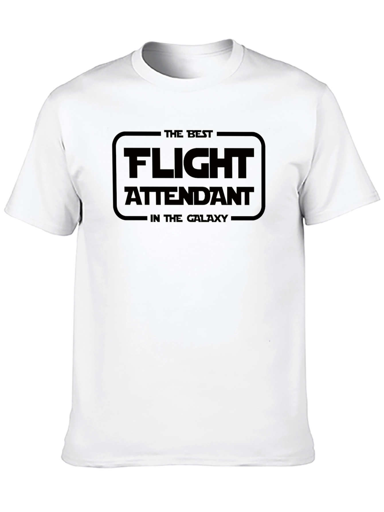 Black Best Flight Attendant in the Galaxy Black T-Shirt view 10