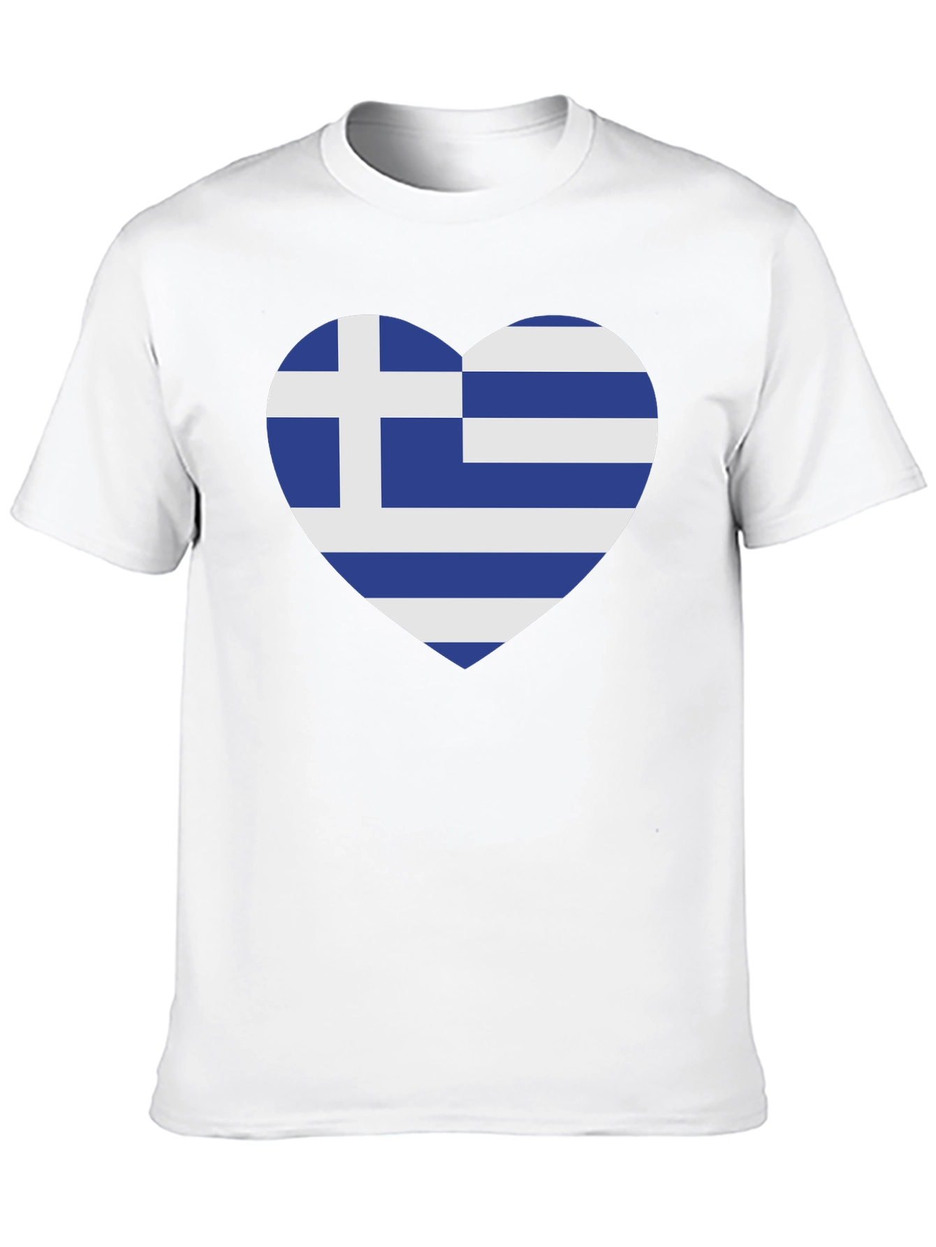 Black Greek Flag Heart T-Shirt - Show Your Love for Greece view 10