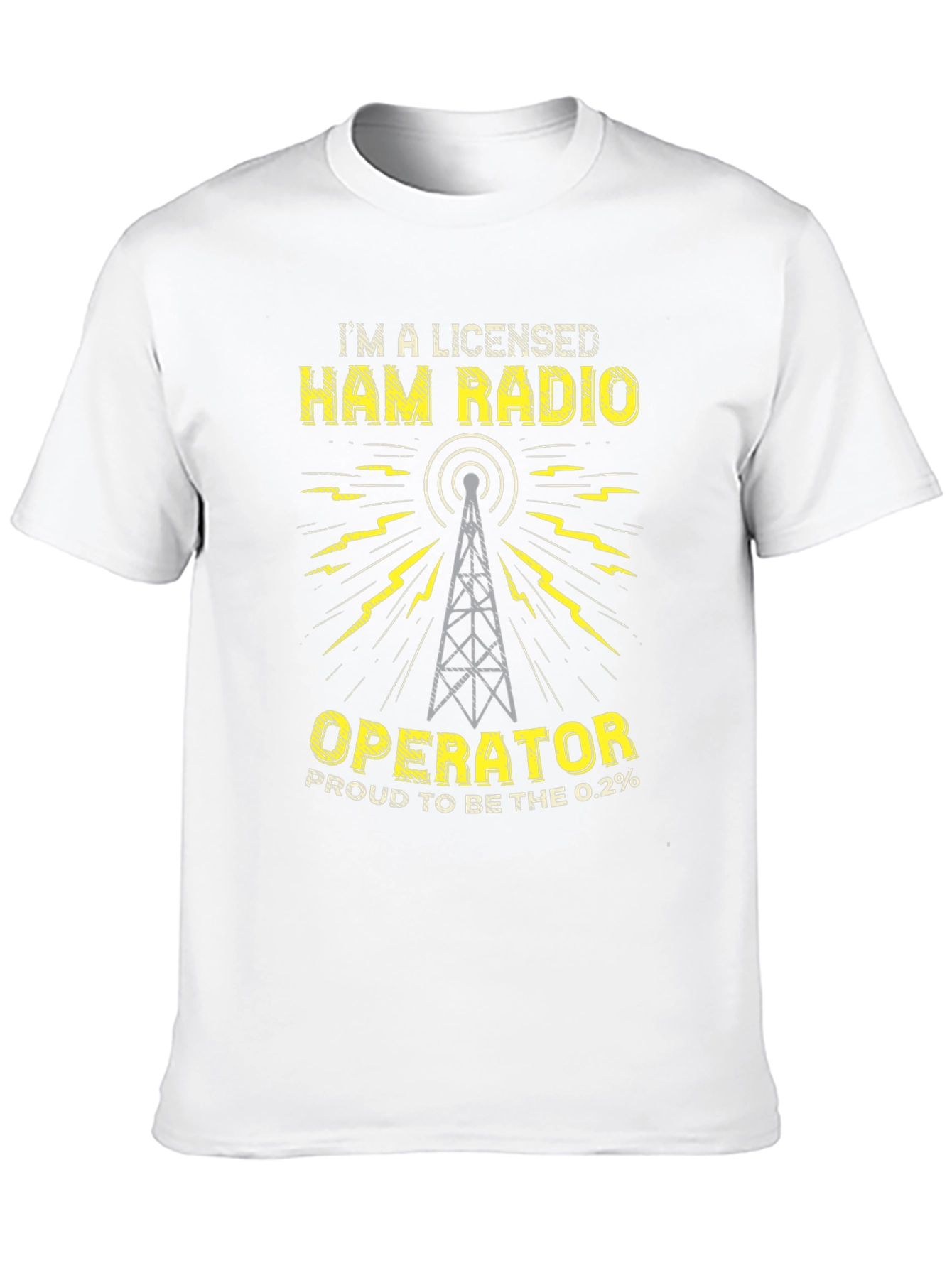 Black Licensed Ham Radio Operator T-Shirt view 10