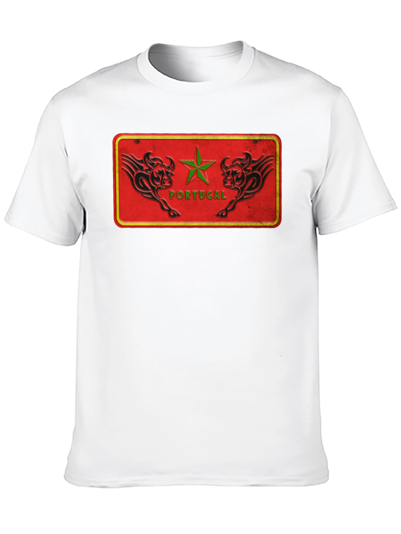 Black Portugal Bulls Graphic Tee - Cool Design Shirt view 10