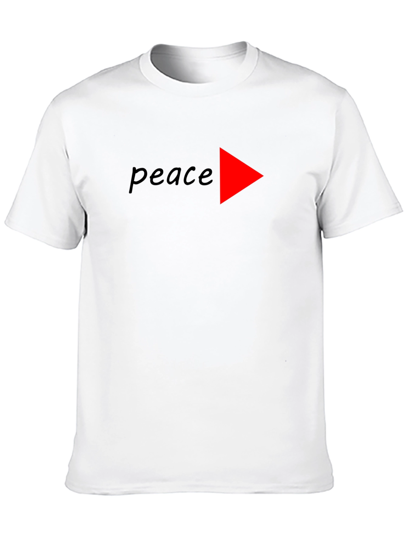 Black Peace Sign T-Shirt - Modern Graphic Tee view 10