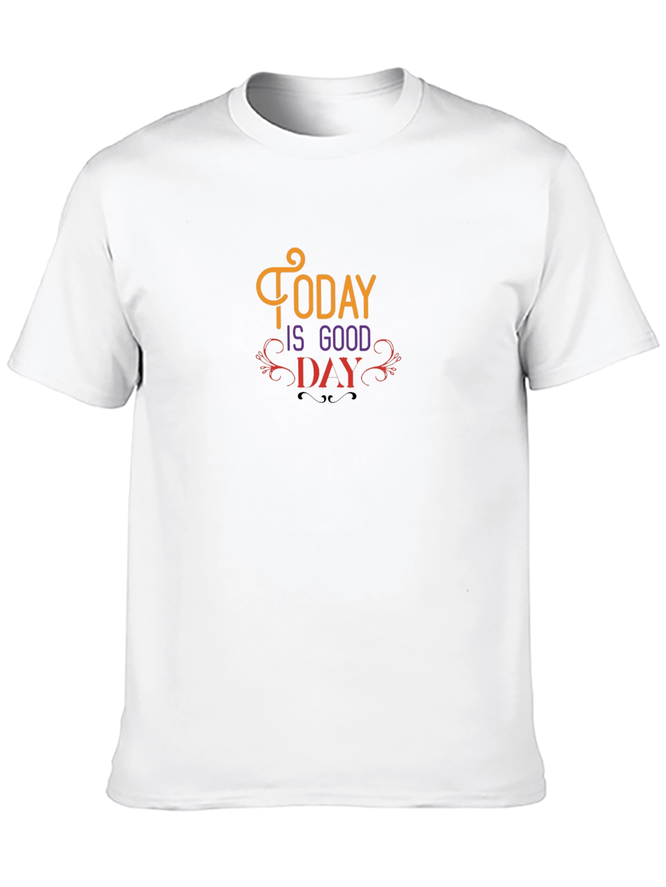 Black Today Is Good Day Graphic T-Shirt - Stylish Casual Wear view 10