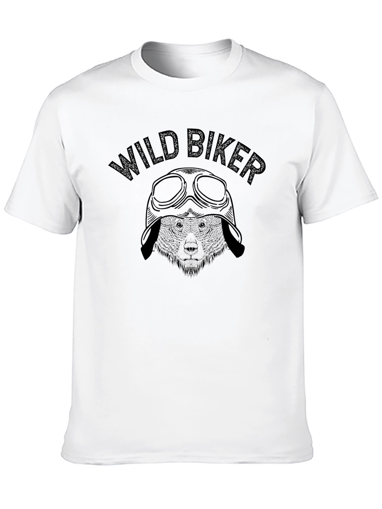 Black Wild Biker Graphic T-Shirt view 10