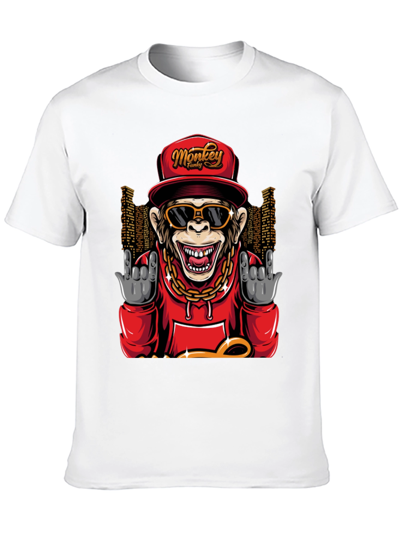 Black Monkey Funky Graphic Tee - Cool Urban Style view 10