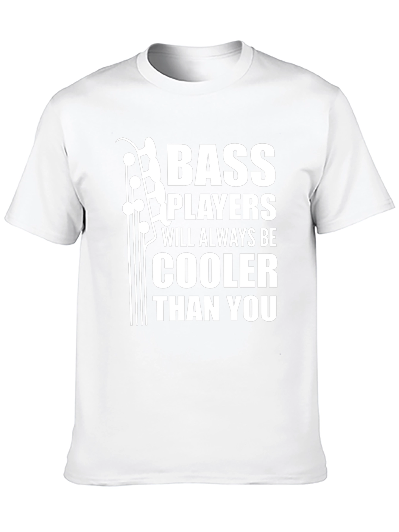 Black Bass Players Cooler Than You Black Graphic Tee view 10