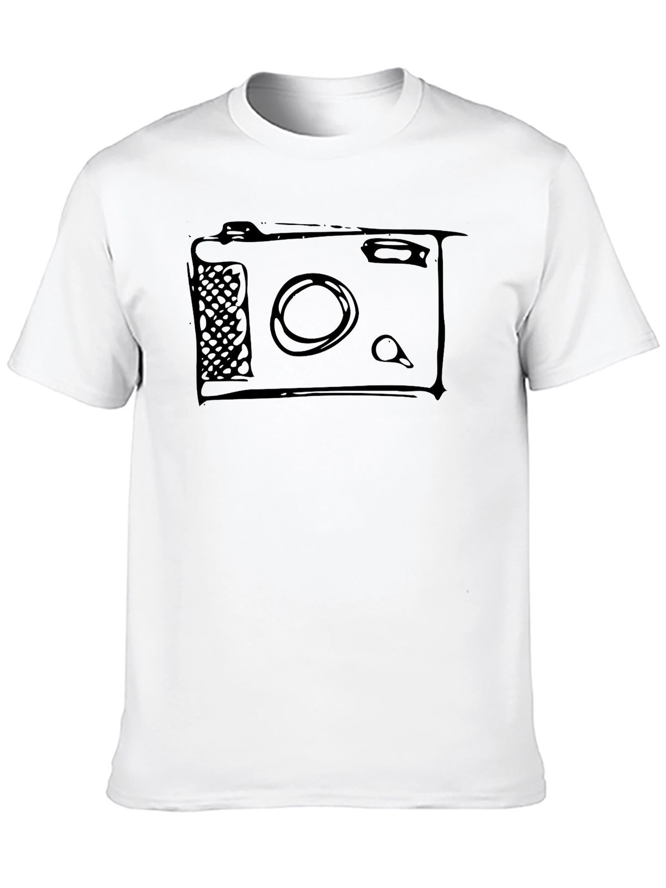 Black Retro Camera Graphic Tee - Cool Vintage Style view 10