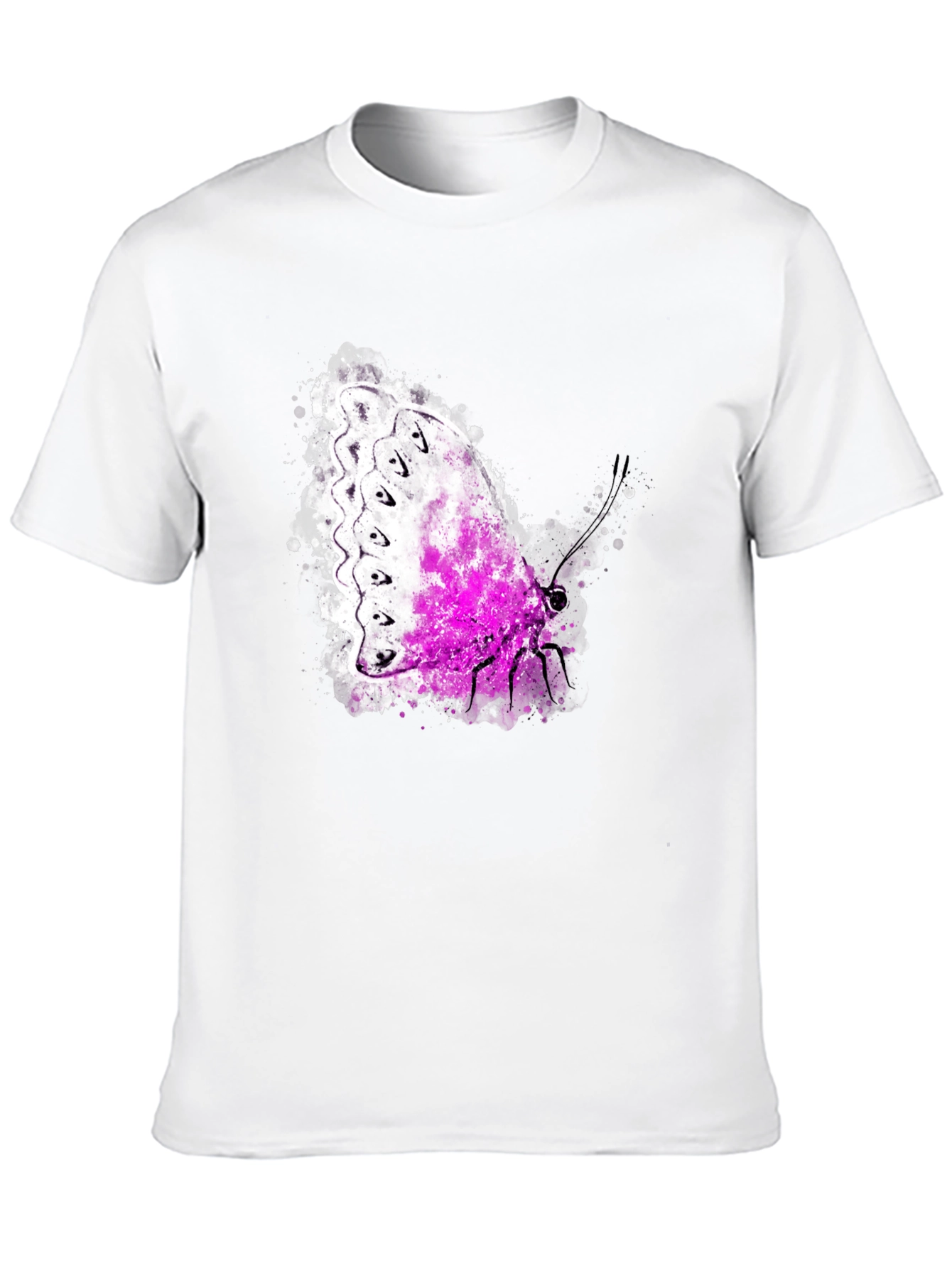 Butterfly Graphic Tee - Men's Black T-Shirt - 10