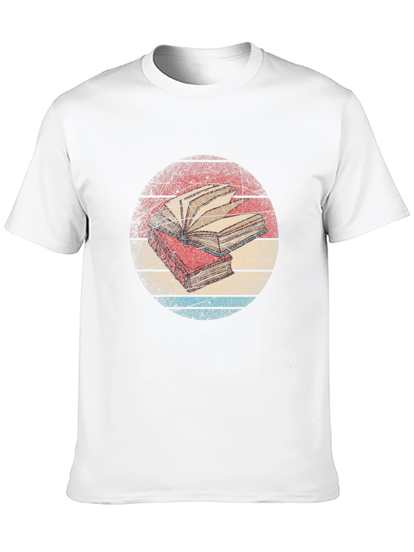 Black Vintage Book Lover T-Shirt - Read On! view 10