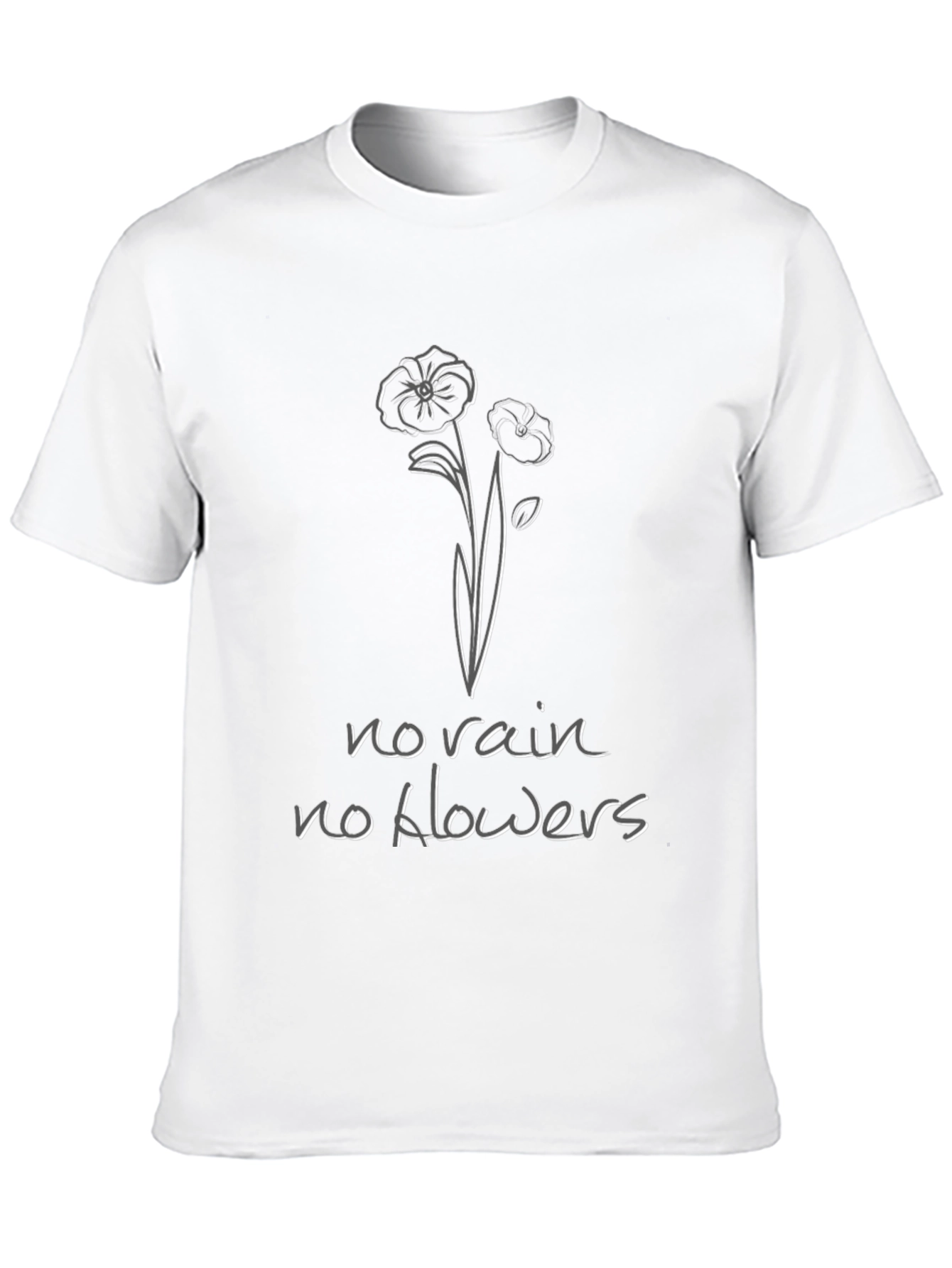Black No Rain No Flowers Graphic Tee - Black view 10