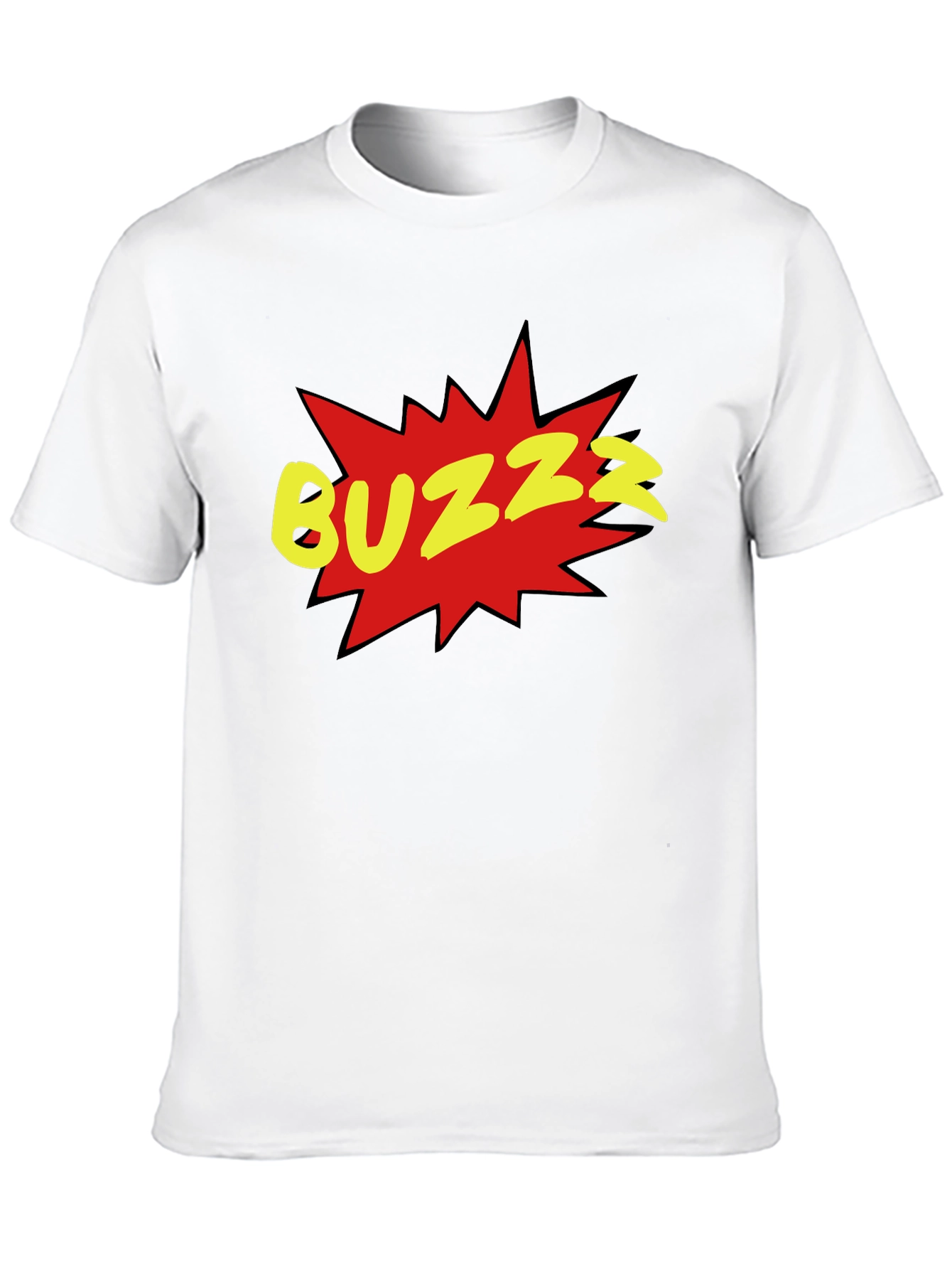 Black BUZZ Graphic Tee - Black Short Sleeve Crew Neck view 10