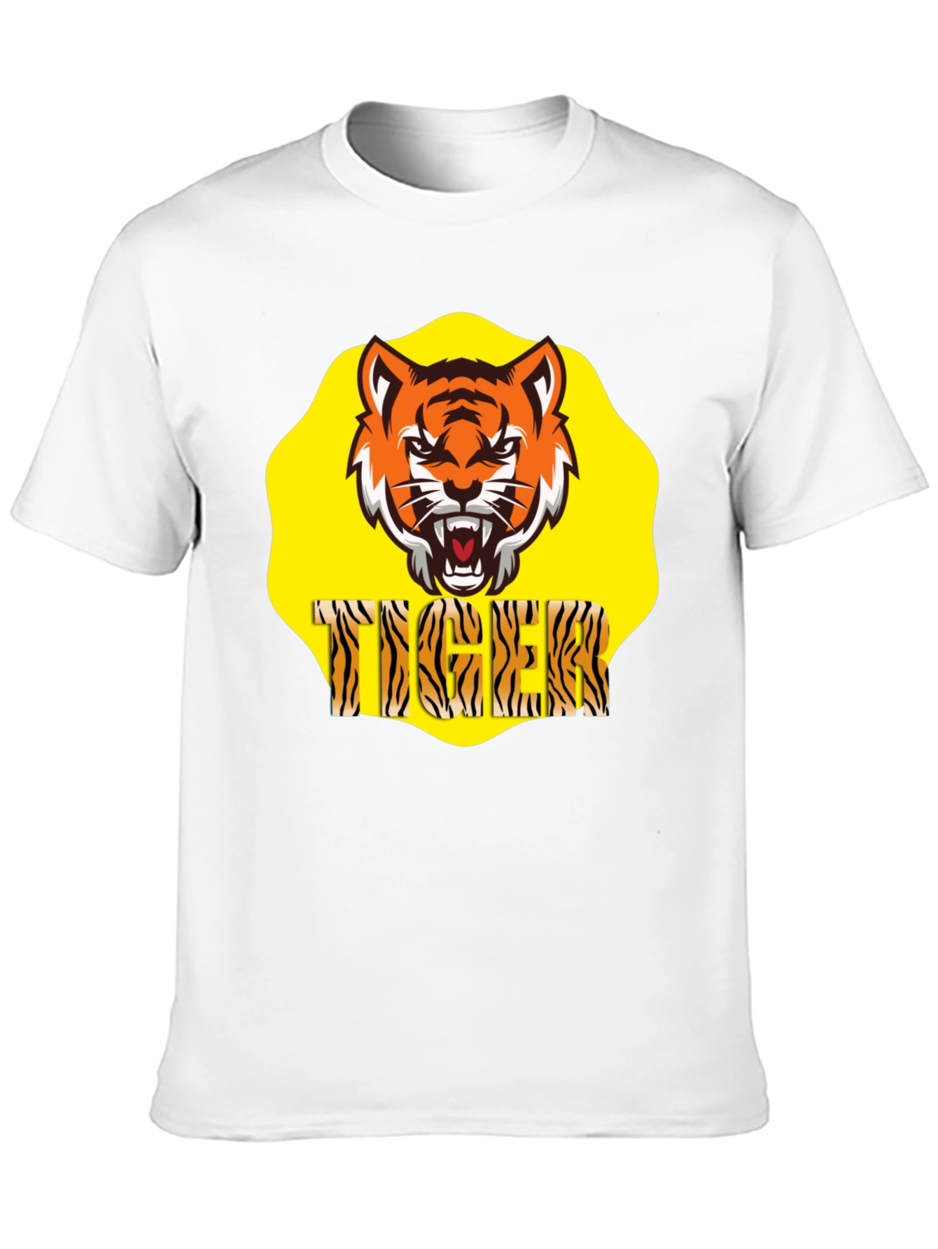 Black Tiger Graphic Black T-Shirt view 10