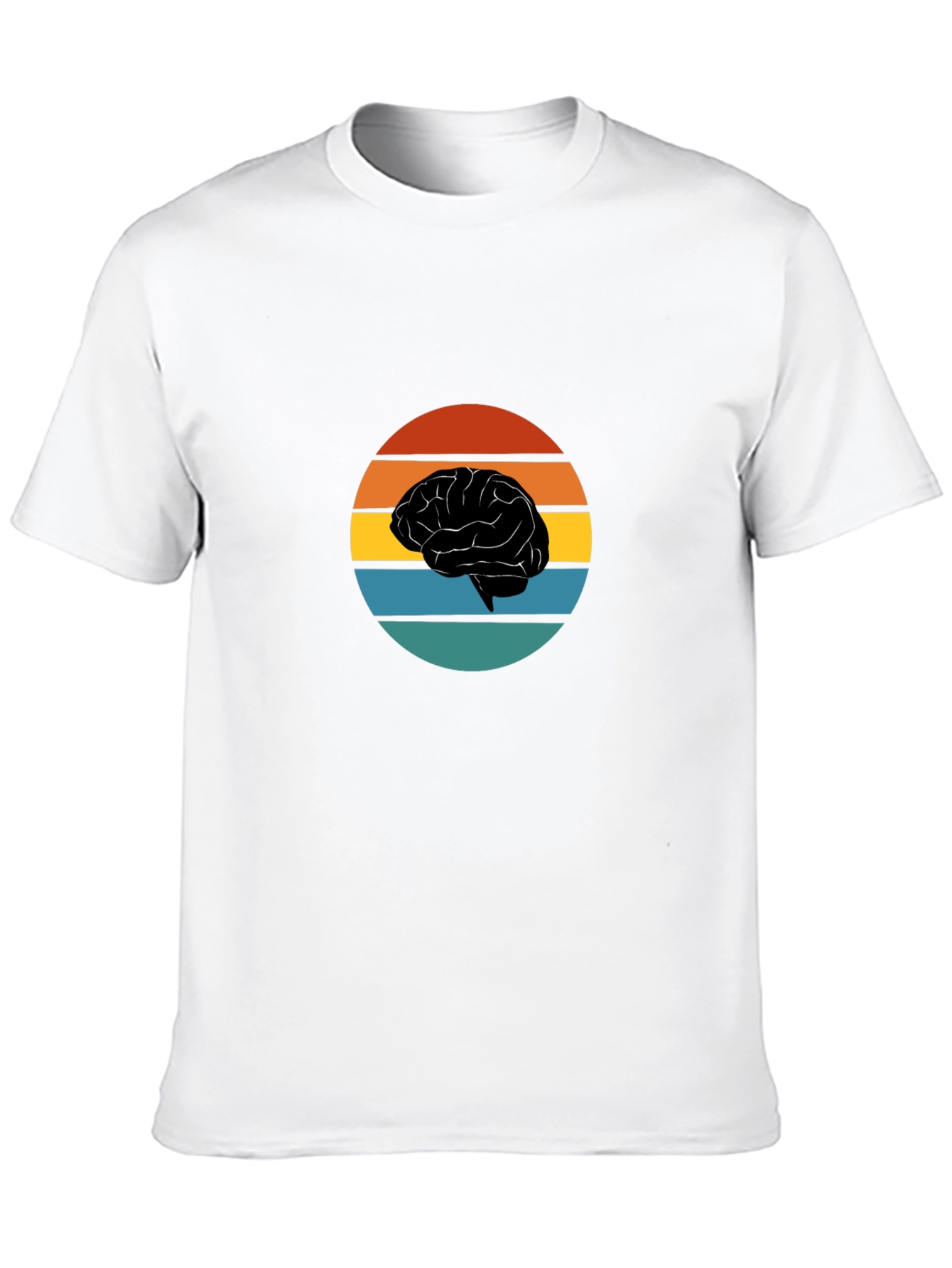 Black Brain Retro T-Shirt - Stylish Graphic Tee view 10