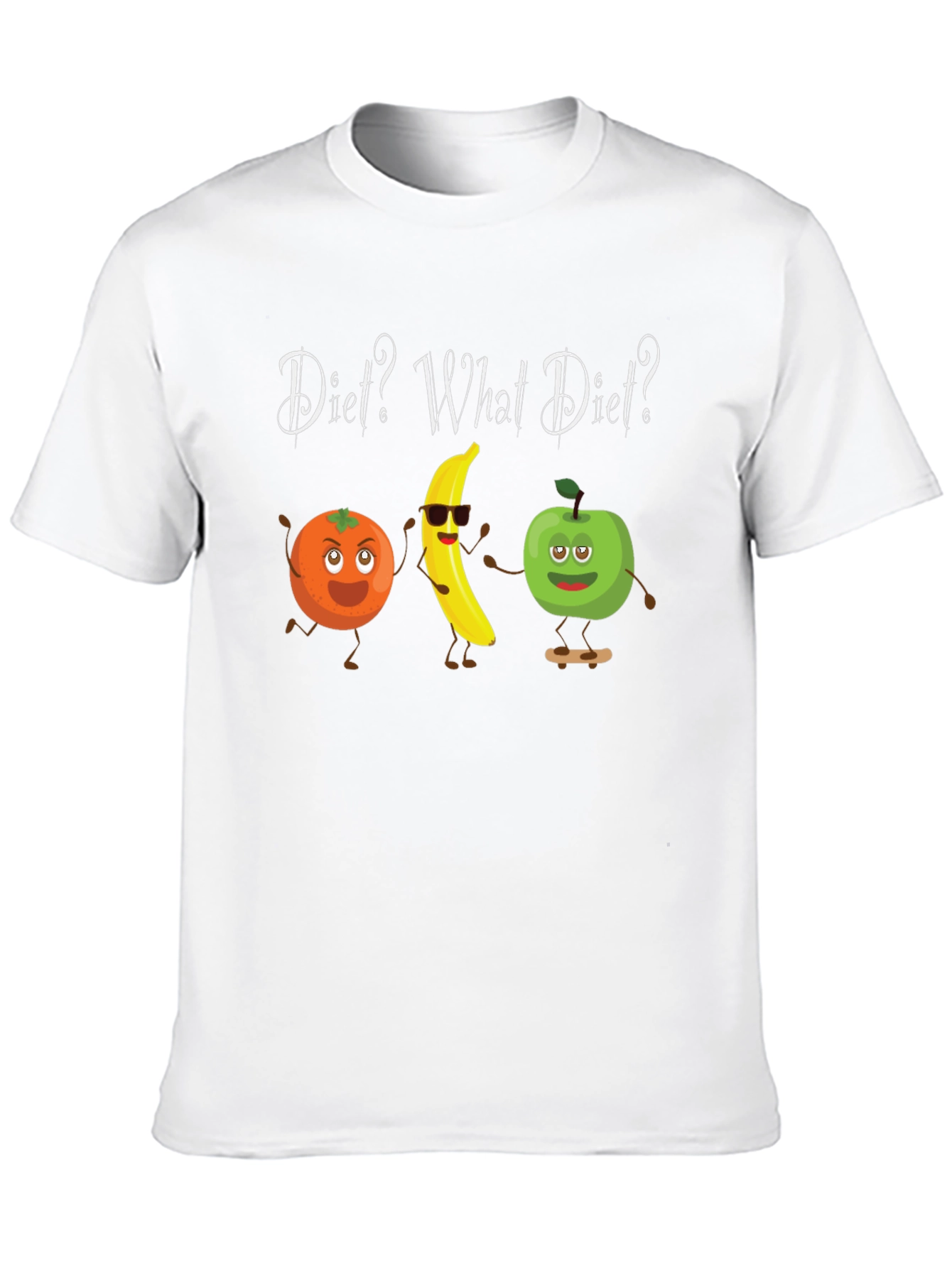 Black Diet? What Diet? Funny Fruit T-Shirt view 10