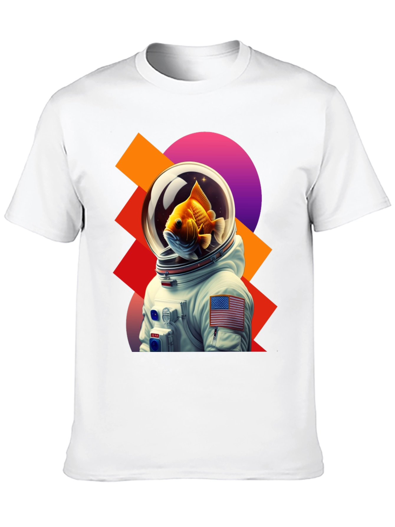 Black Astronaut Goldfish Graphic Tee view 10