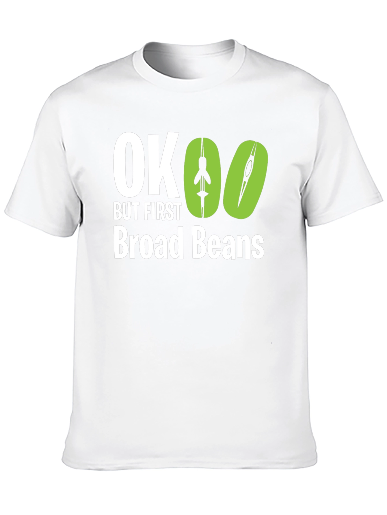 Black OK But First Broad Beans Graphic Tee view 10