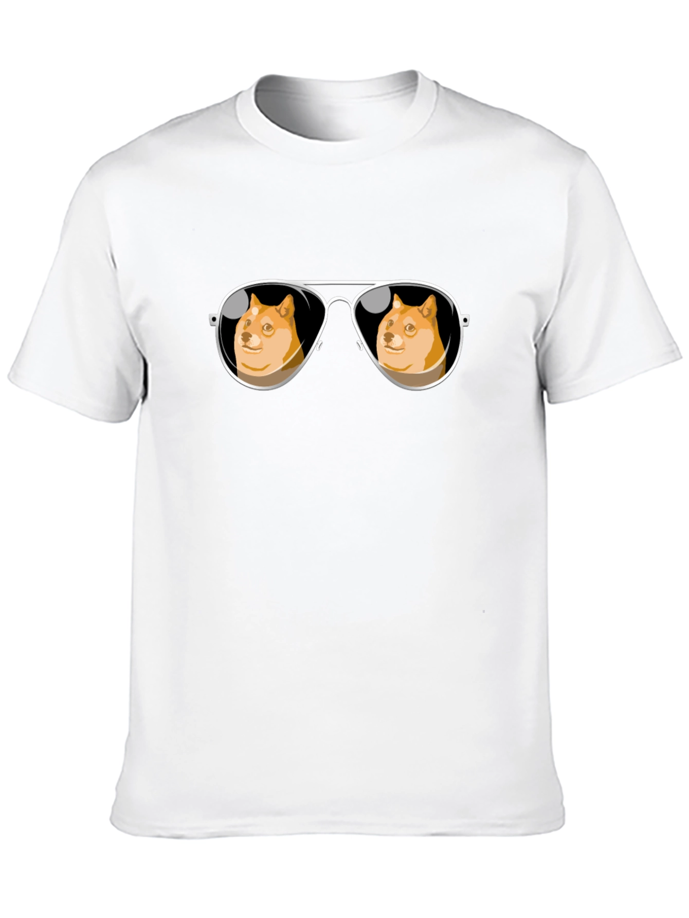 Black Doge Meme Sunglasses T-Shirt - Trendy Black Tee view 10