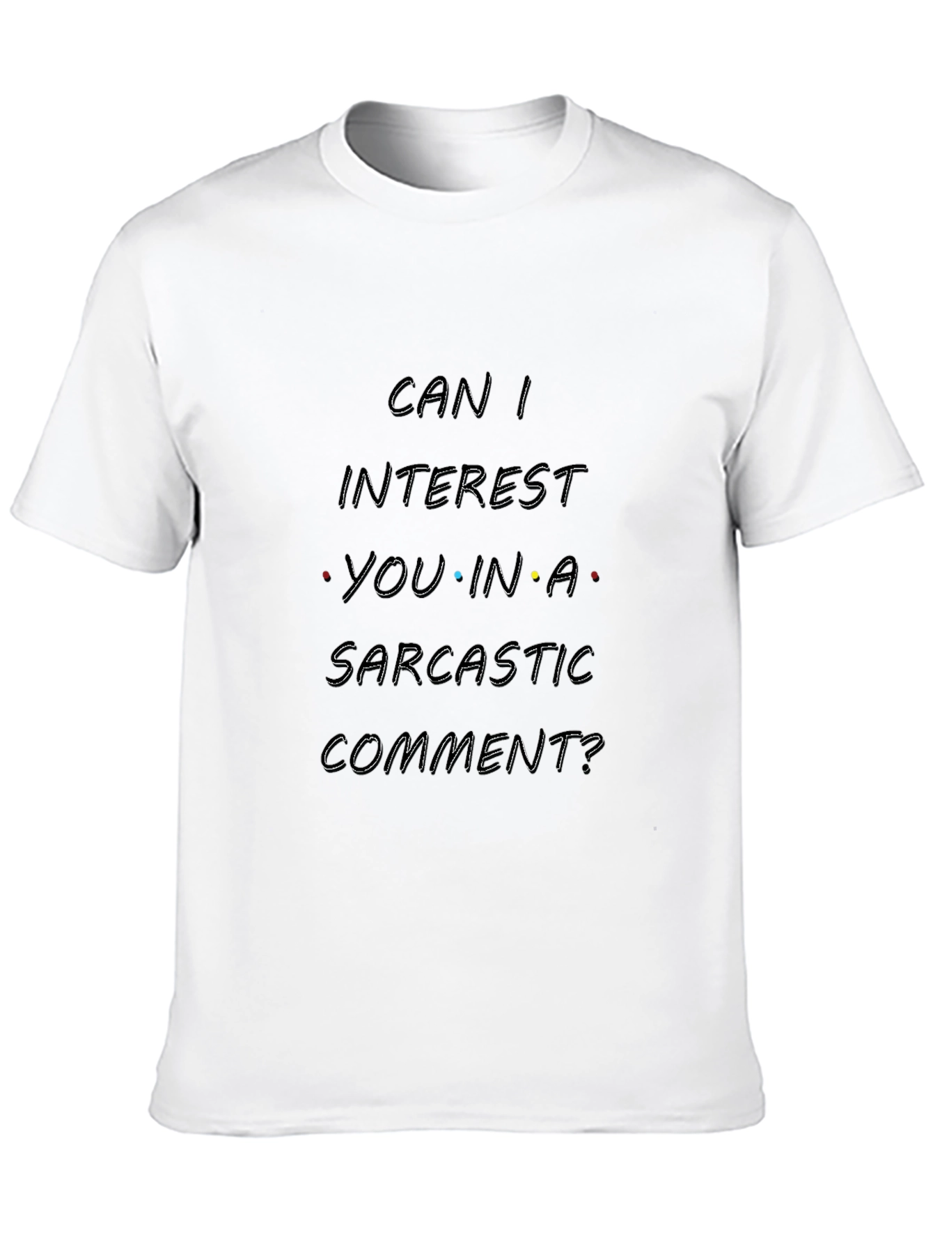 Black Sarcastic Comment T-Shirt - Black view 10