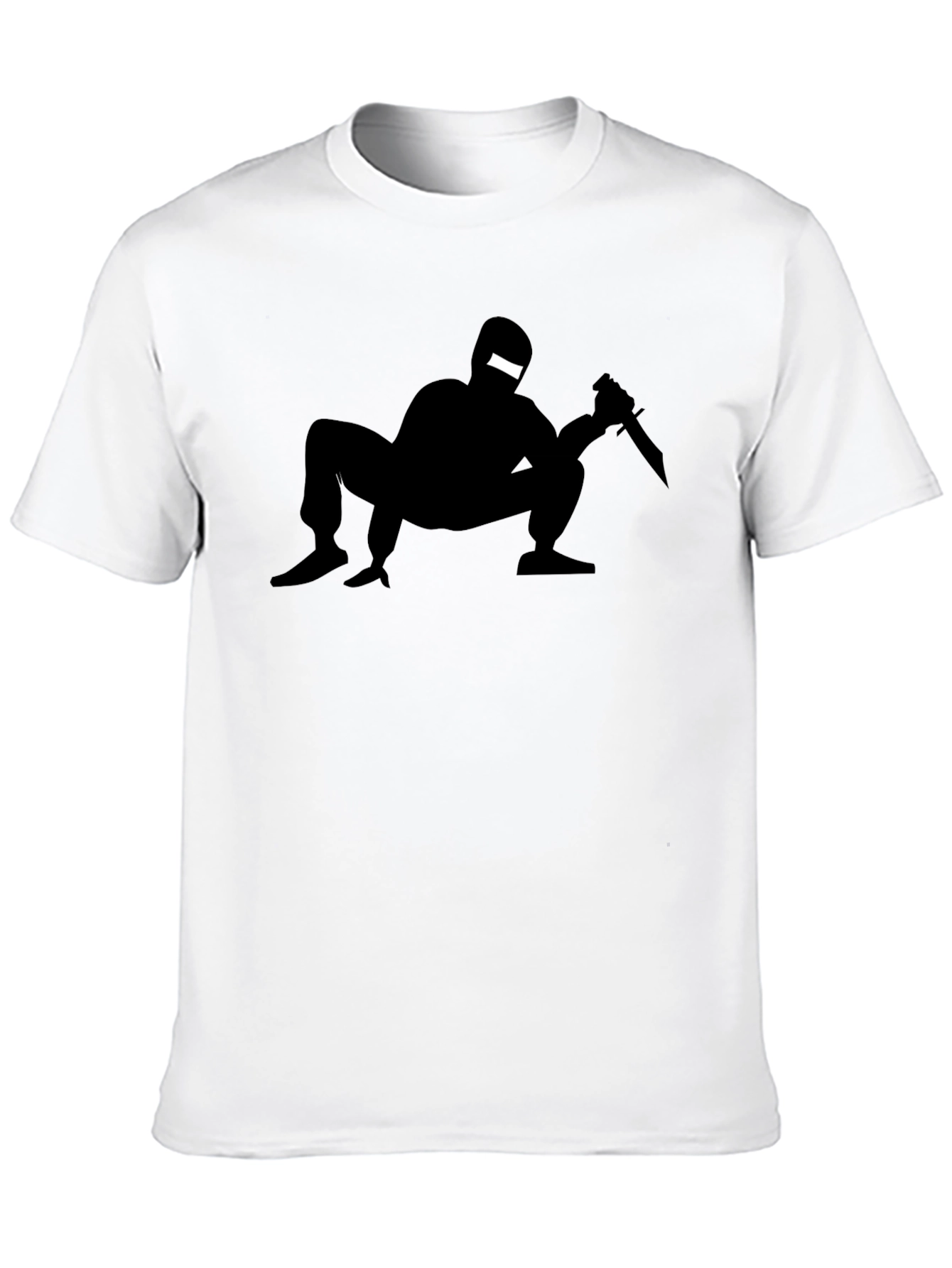 Black Stealth Ninja Graphic T-Shirt - Black view 10