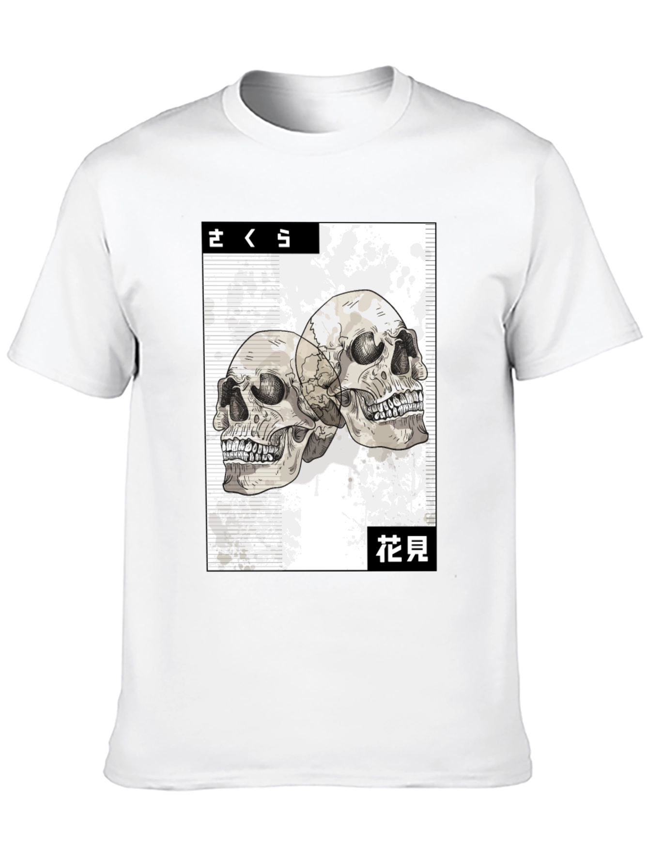 Black Skull Graphic Black T-Shirt - Edgy Streetwear view 10