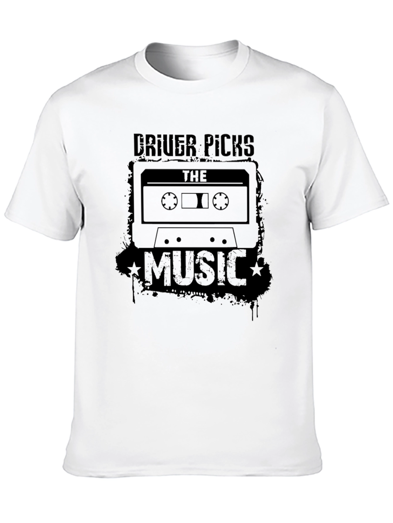 Black Driver Picks the Music Cassette Tape Graphic Tee view 10