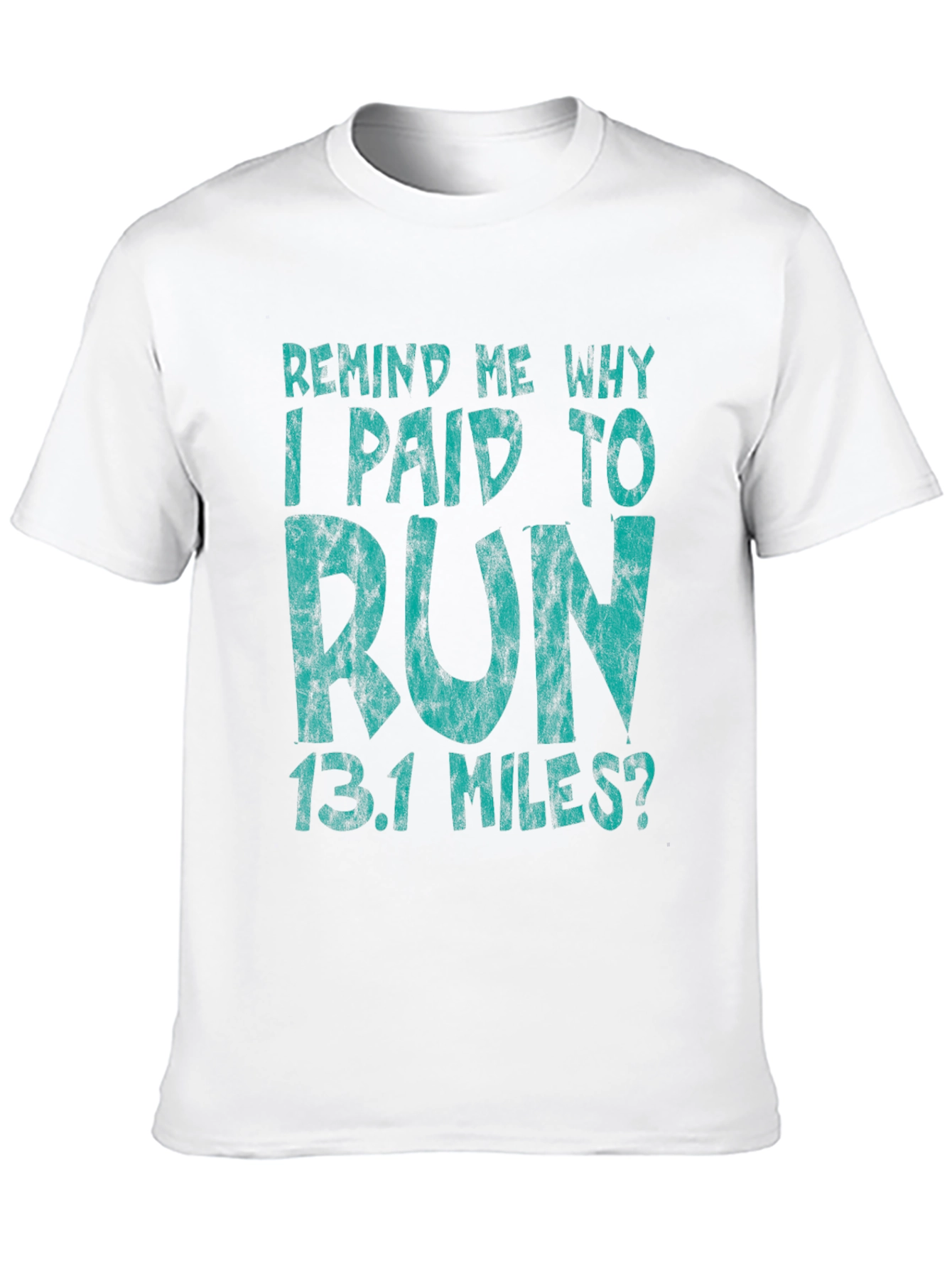 Black Funny Running T-Shirt - 13.1 Miles Half Marathon Tee view 10