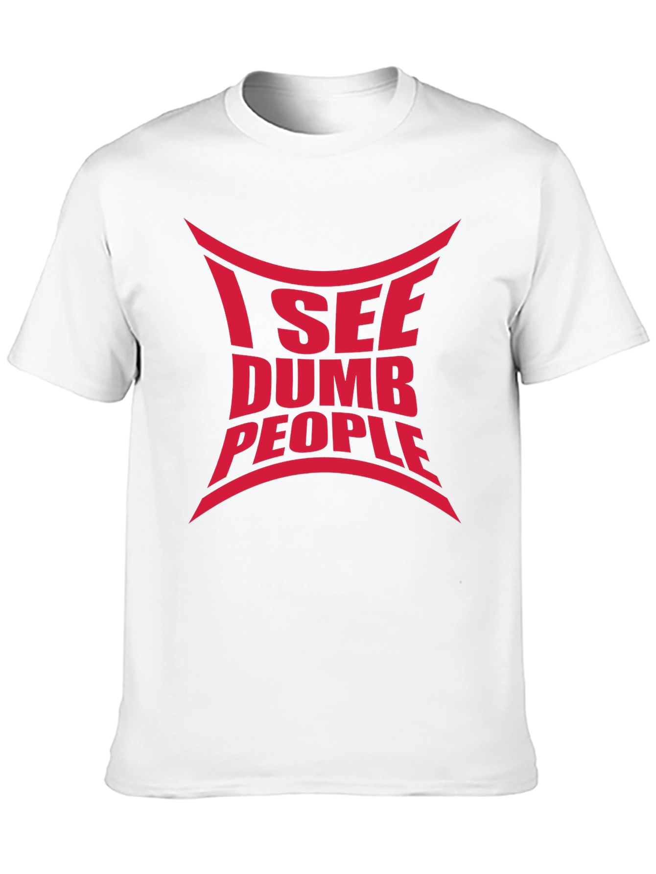 Black I See Dumb People Graphic Tee view 10