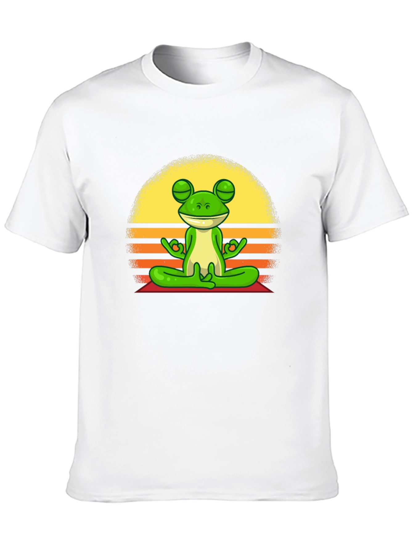 Black Meditating Frog T-Shirt - Zen Vibe Tee view 10