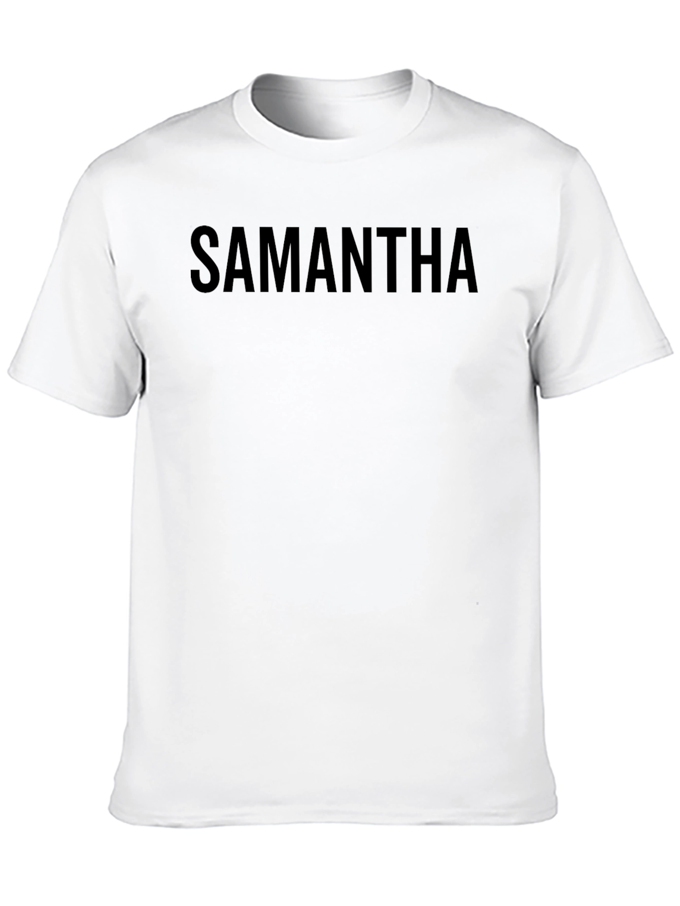 Black Samantha Personalized Black T-Shirt view 10
