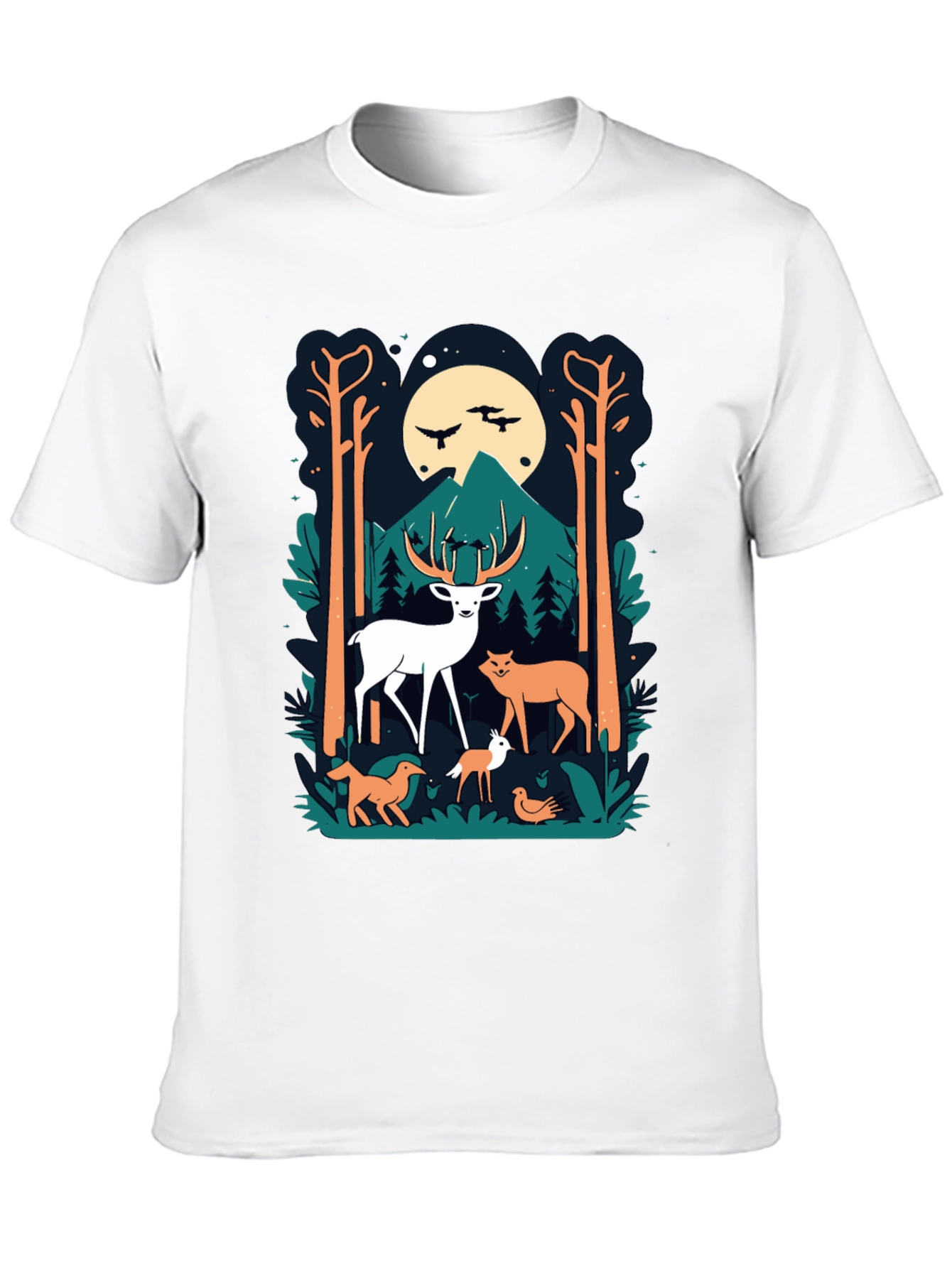 Black Nature Scene Graphic Tee view 10