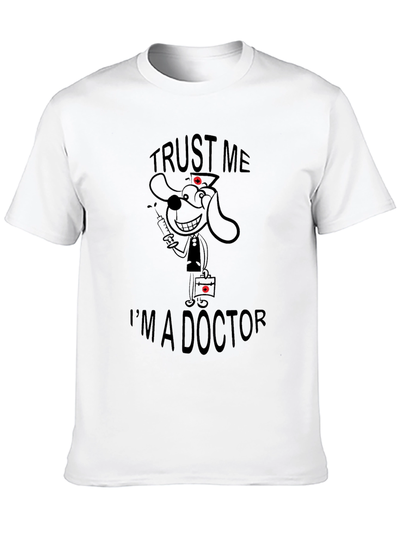 Black Trust Me I'm A Doctor Black T-Shirt view 10