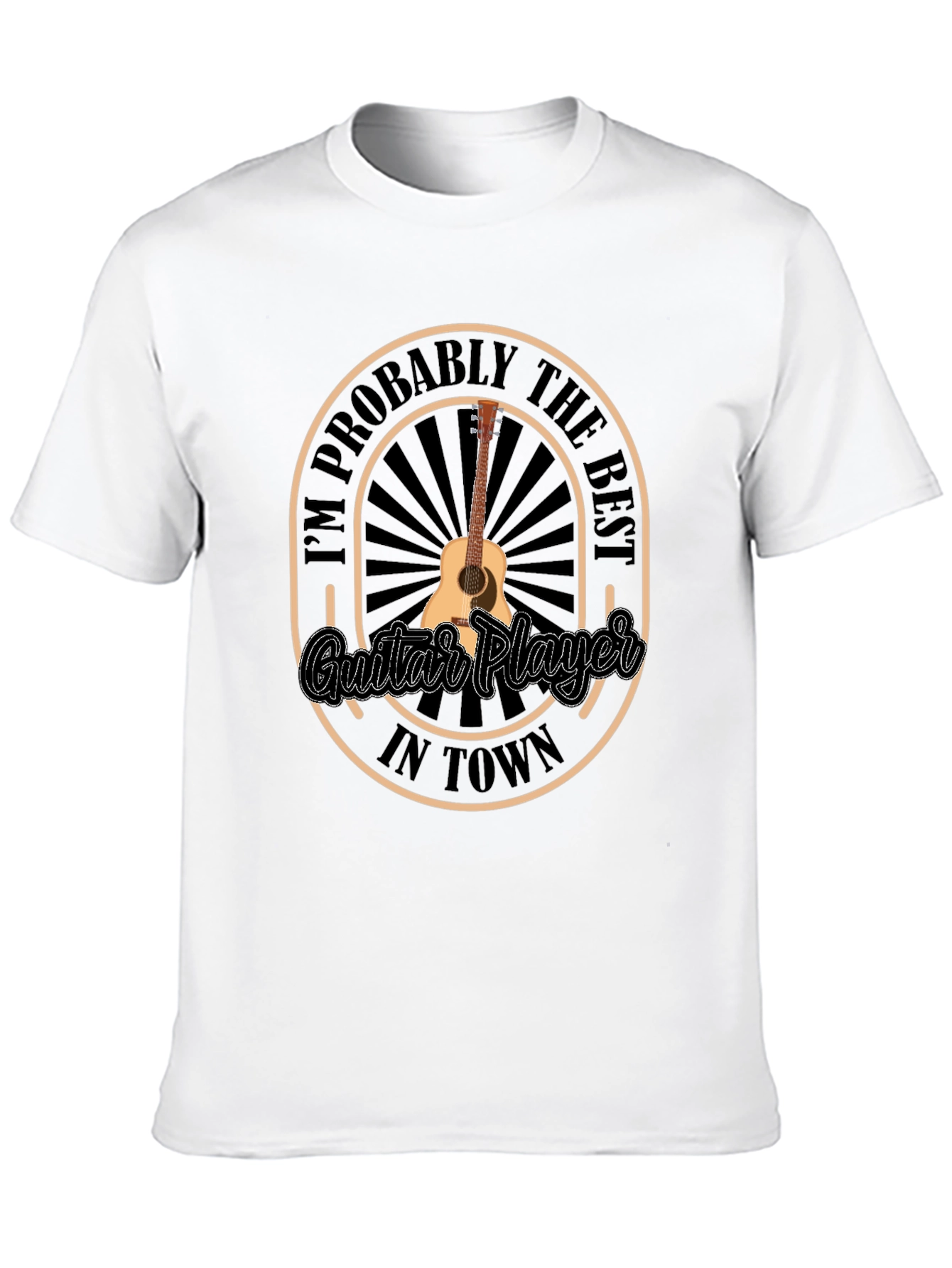 Black Best Guitar Player T-Shirt view 10