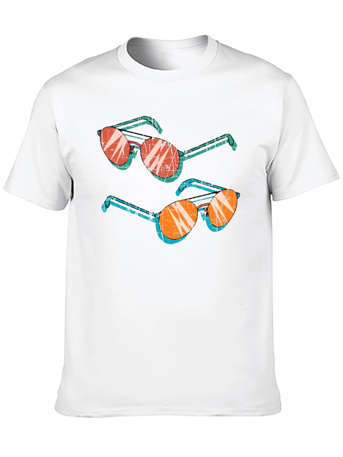 Black Retro Sunglasses Graphic Tee - Cool & Unique view 10