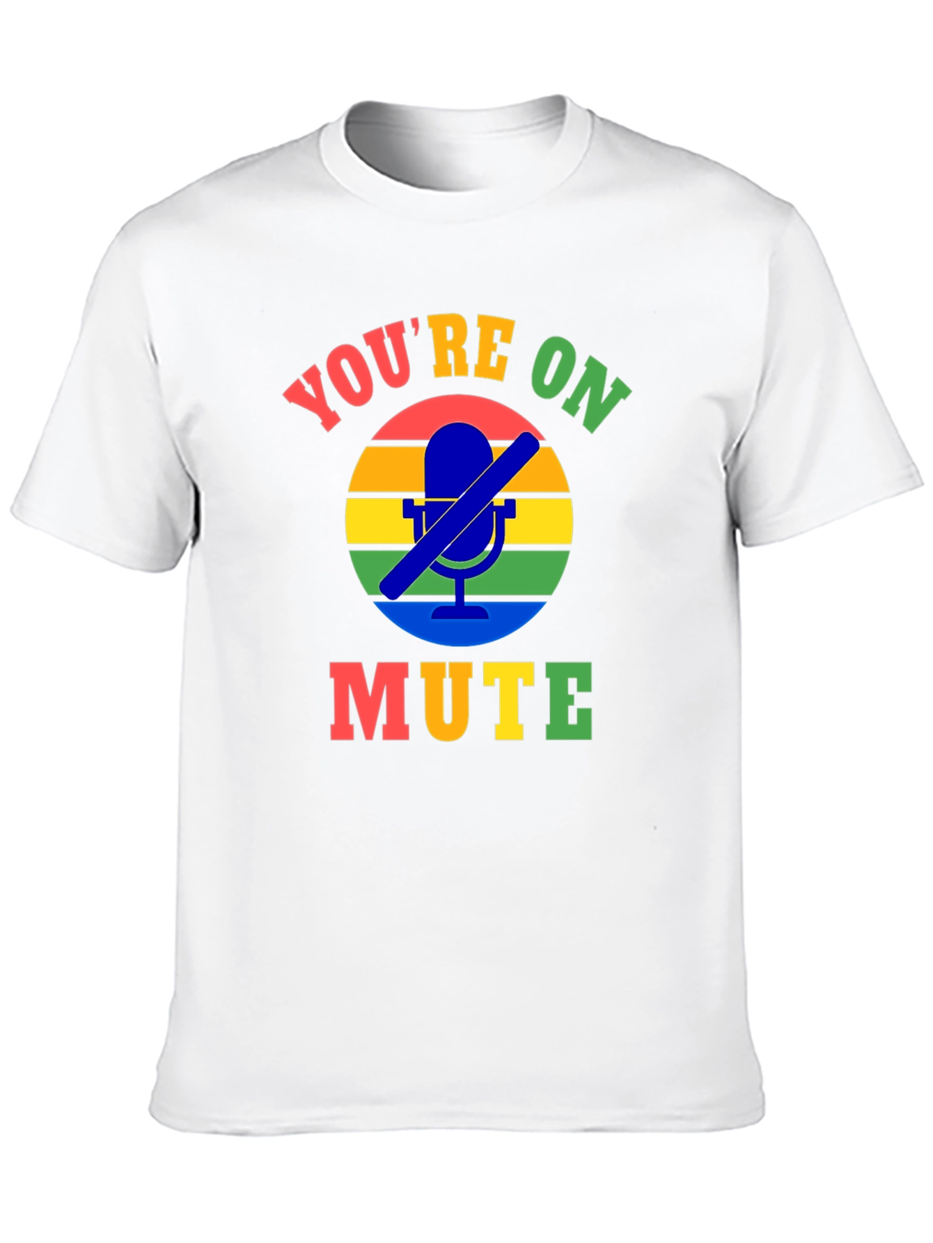 Black You're On Mute T-Shirt - Funny Zoom Call Shirt view 10