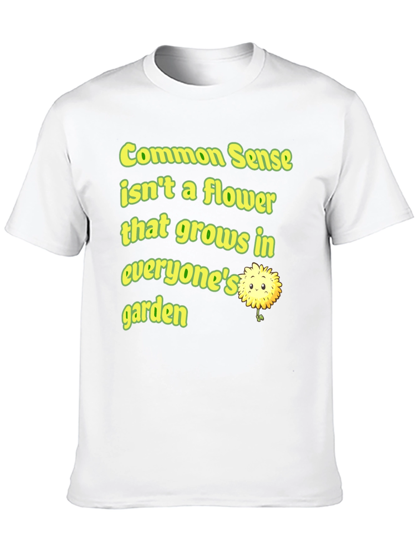 Black Common Sense Flower Graphic Tee view 10
