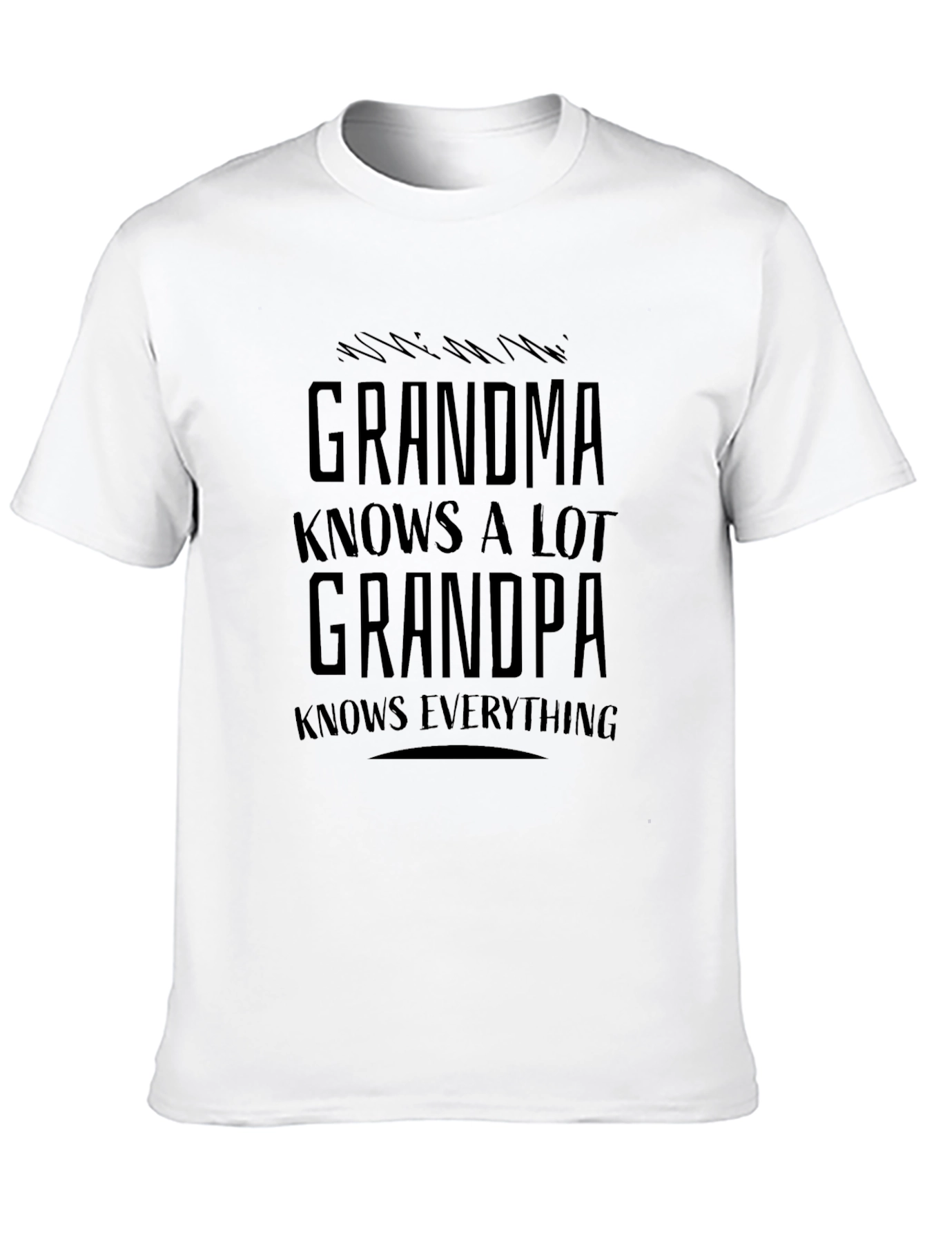 Black Grandma/Grandpa Funny Graphic T-Shirt view 10