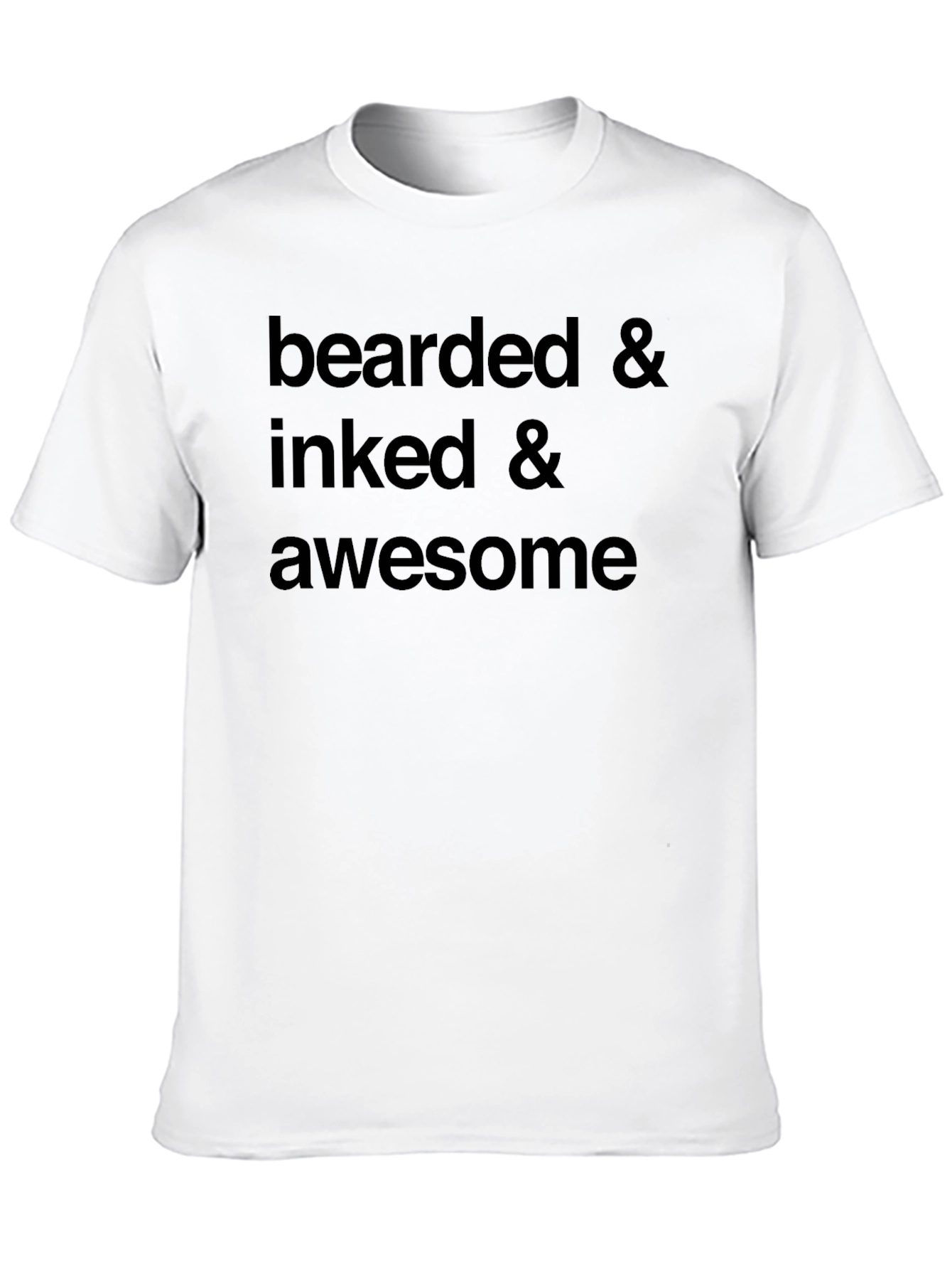 Black Bearded Inked Awesome Graphic Tee view 10