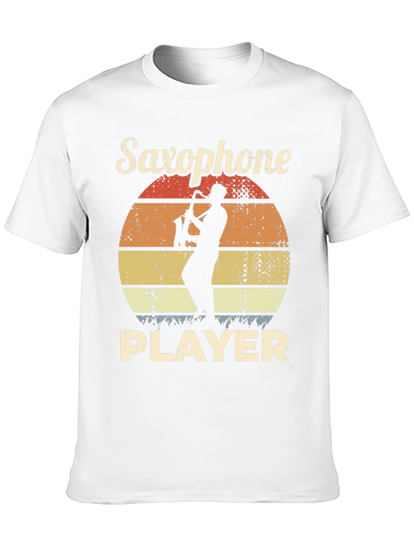 Black Saxophone Player Graphic T-Shirt view 10