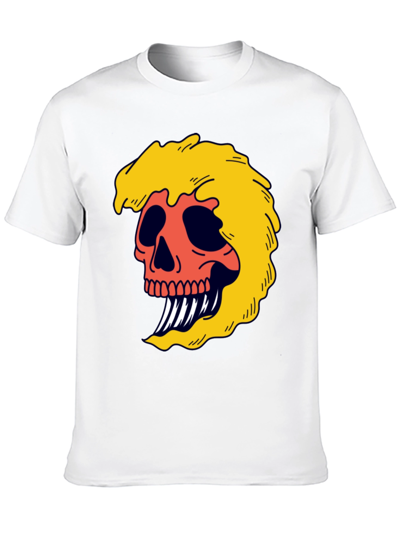 Black Skull Graphic Tee - Bold & Edgy Black T-Shirt view 10