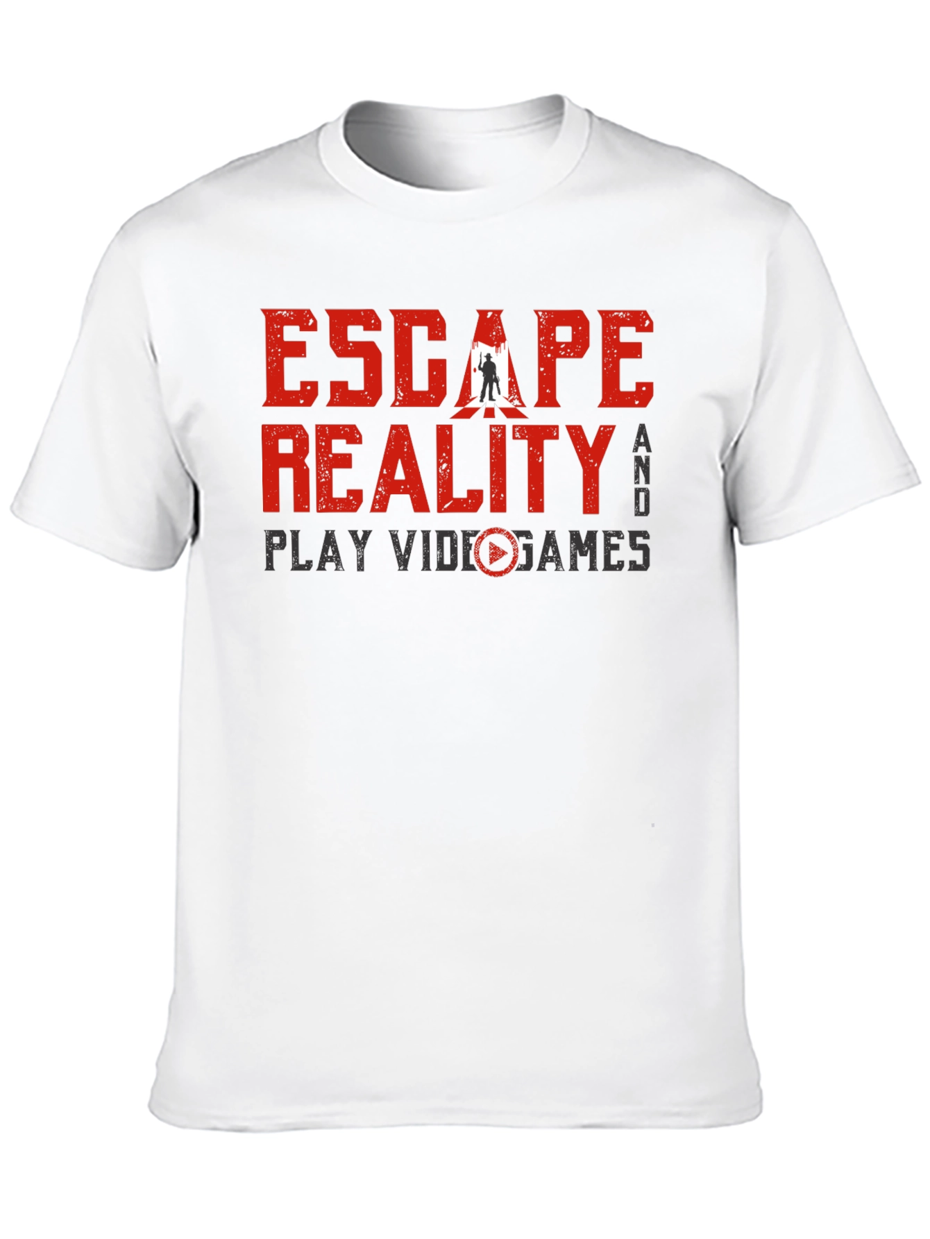 Black Escape Reality Video Game Black T-Shirt view 10