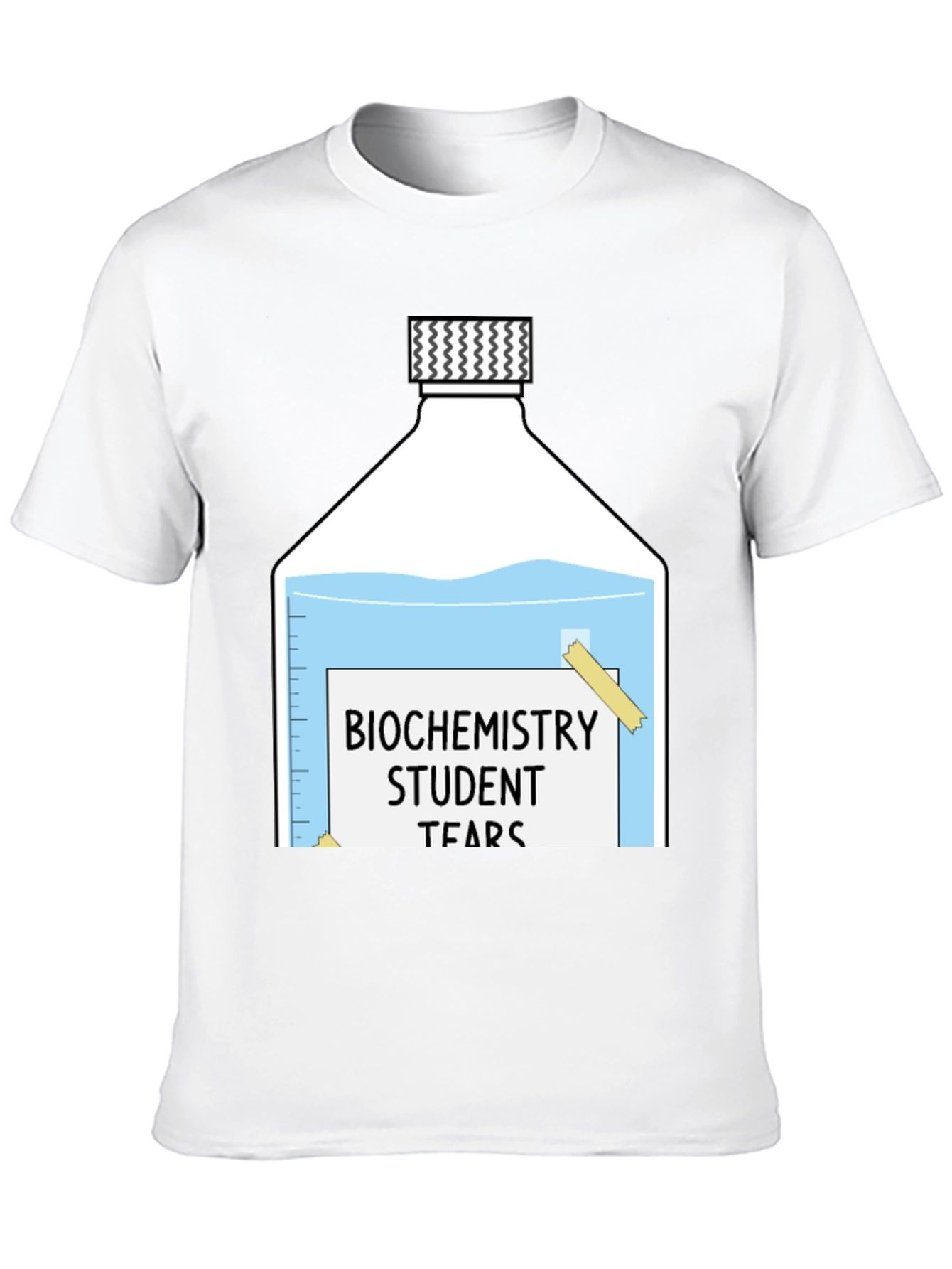 Black Biochemistry Student Tears T-Shirt view 10