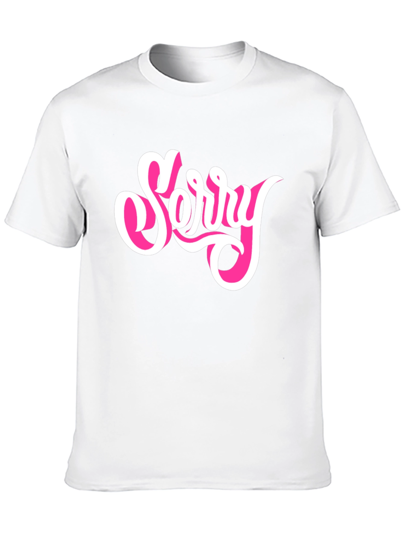 Black Sorry Graphic Tee - Black Cotton Blend view 10