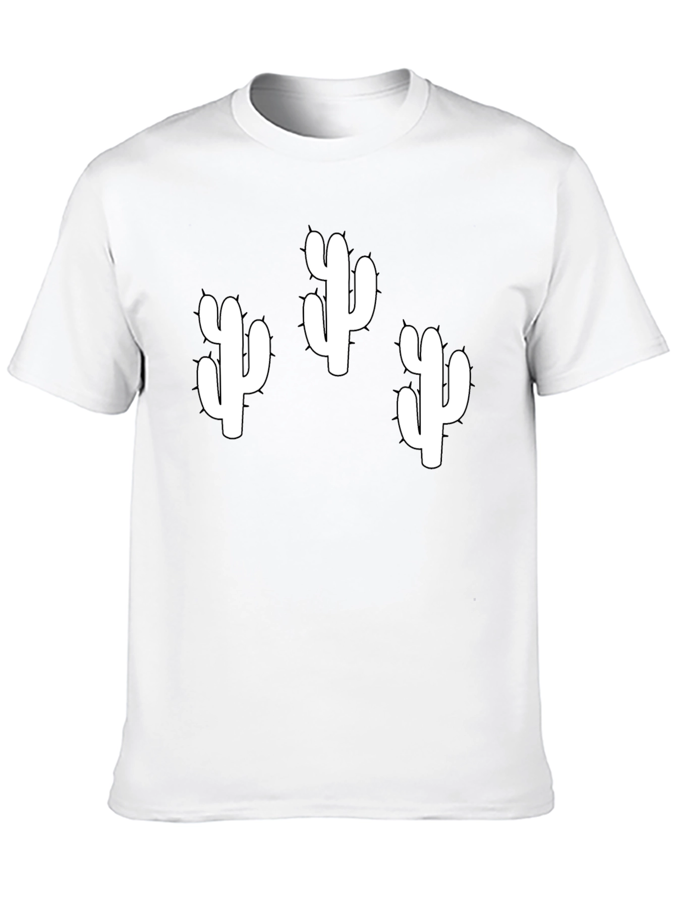 Black Cactus Graphic T-Shirt - Black Cotton Tee view 10