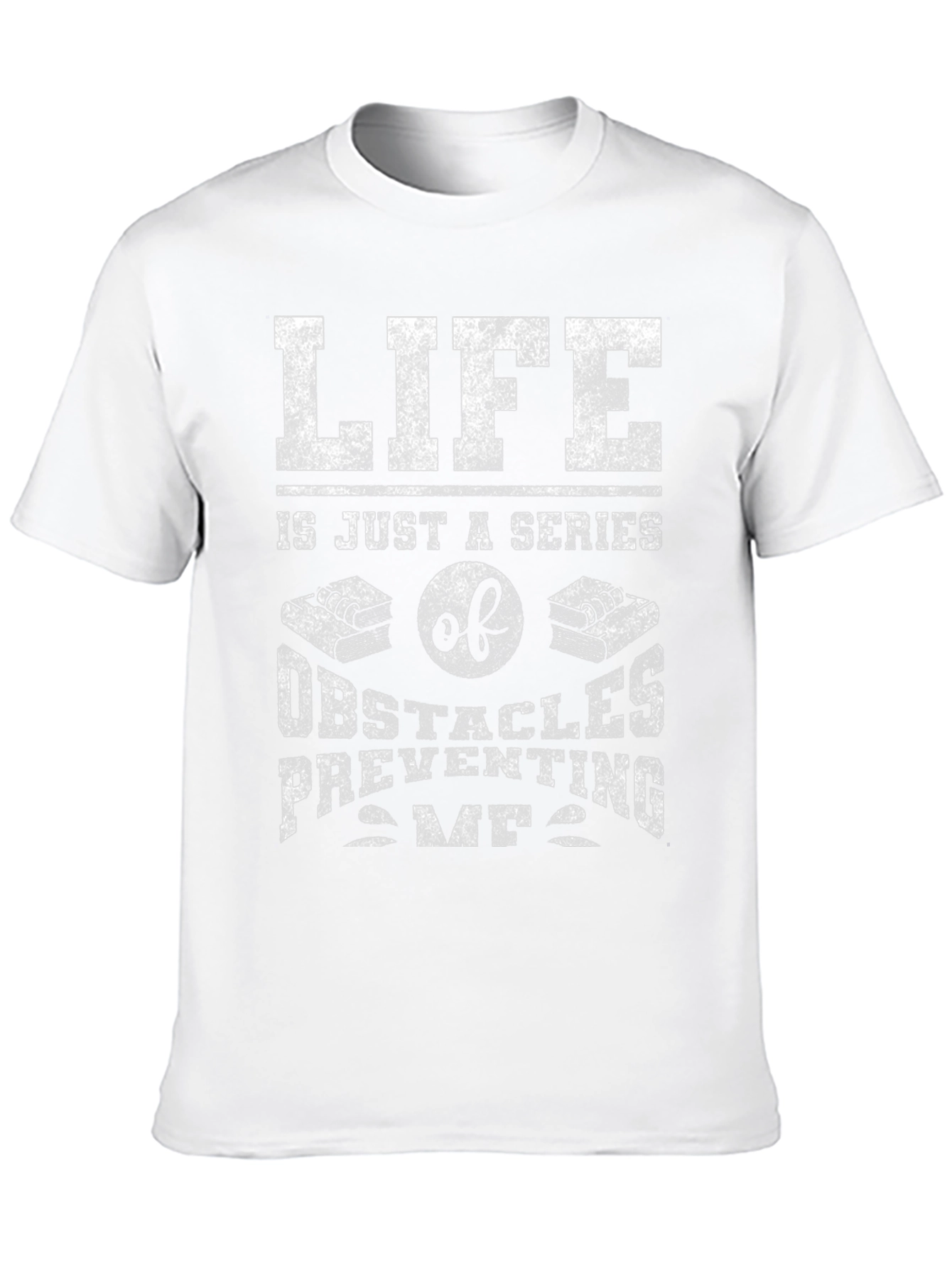 Black Life Obstacles Graphic Tee - Funny Novelty Shirt view 10