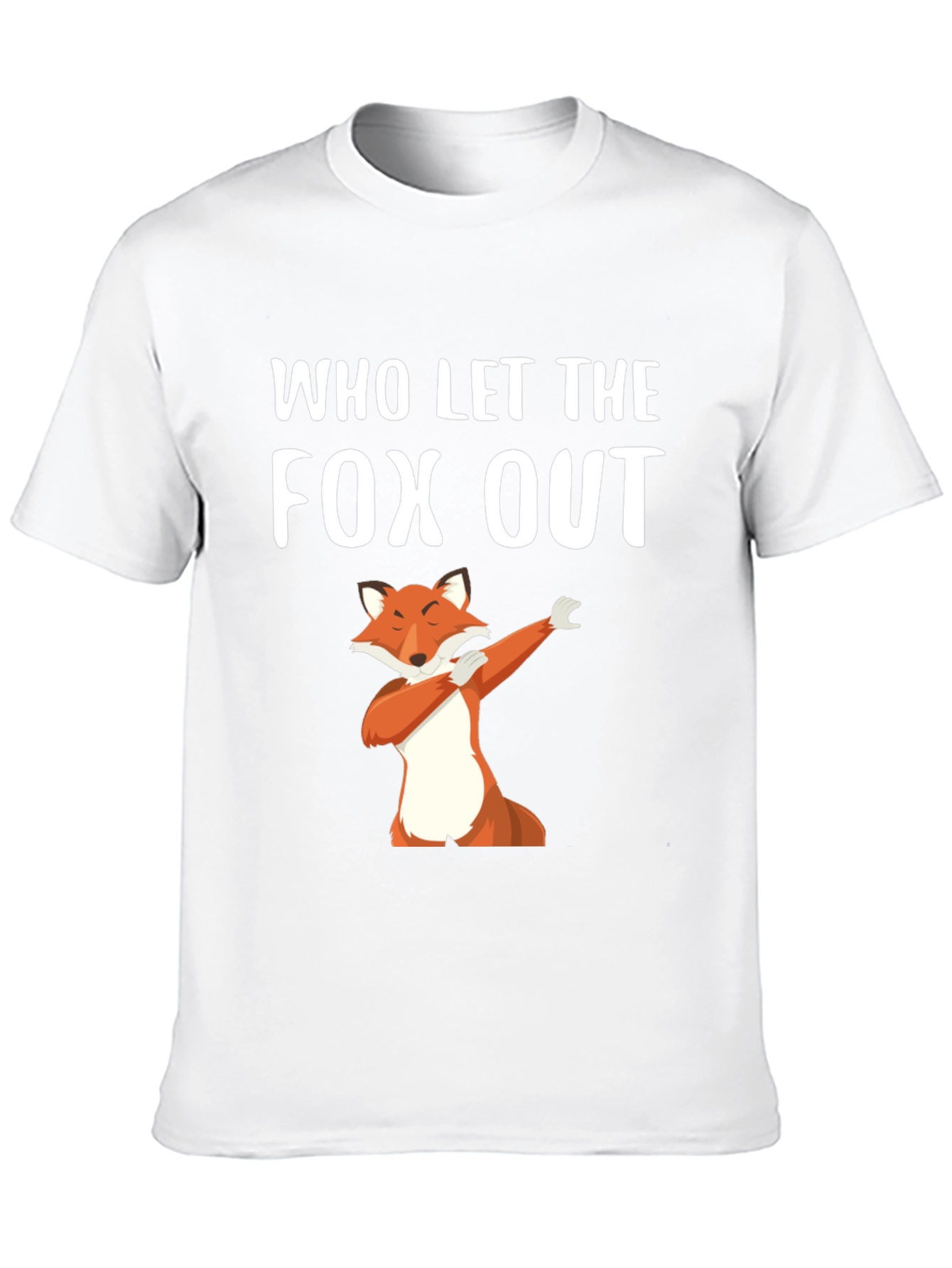 Black Who Let The Fox Out T-Shirt view 10
