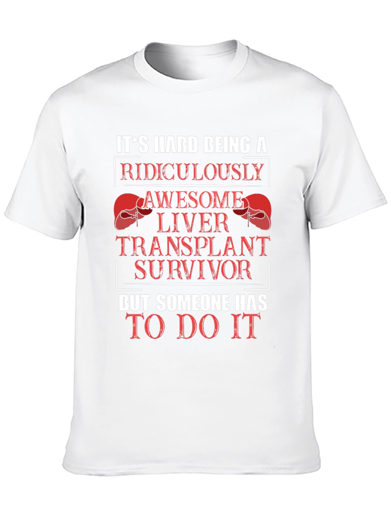 Black Funny Liver Transplant Survivor Graphic T-Shirt view 10