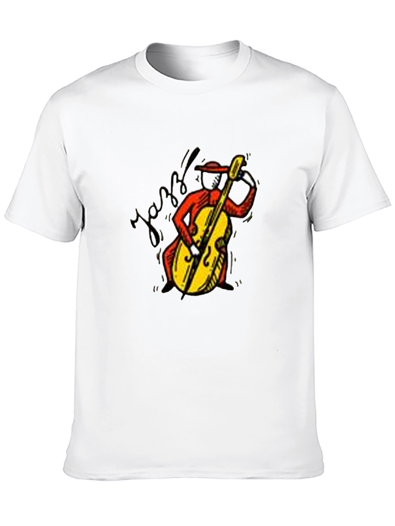 Black Jazz Bassist Graphic Tee - Classic Style view 10