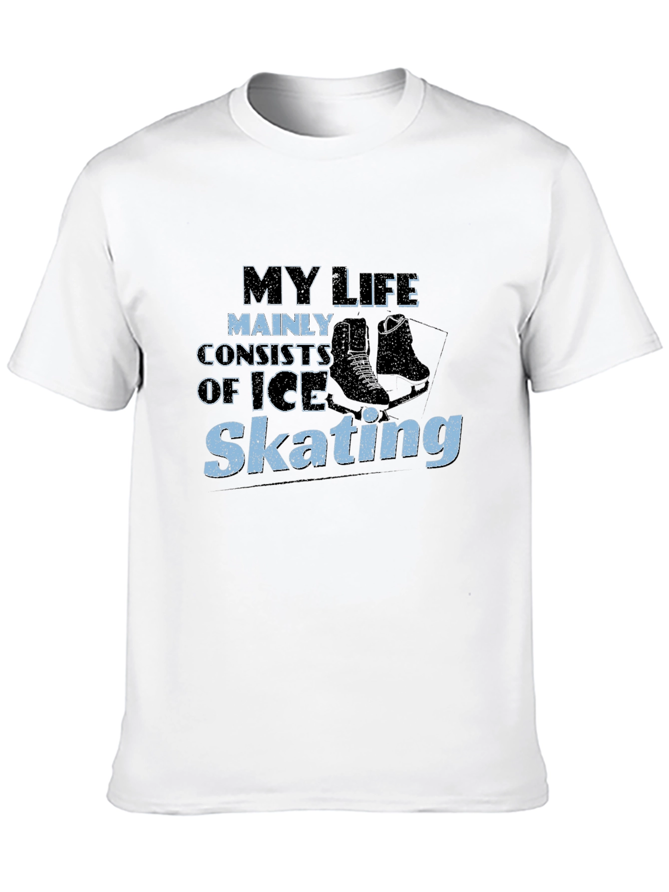 Black Ice Skating T-Shirt - My Life Skating Tee view 10
