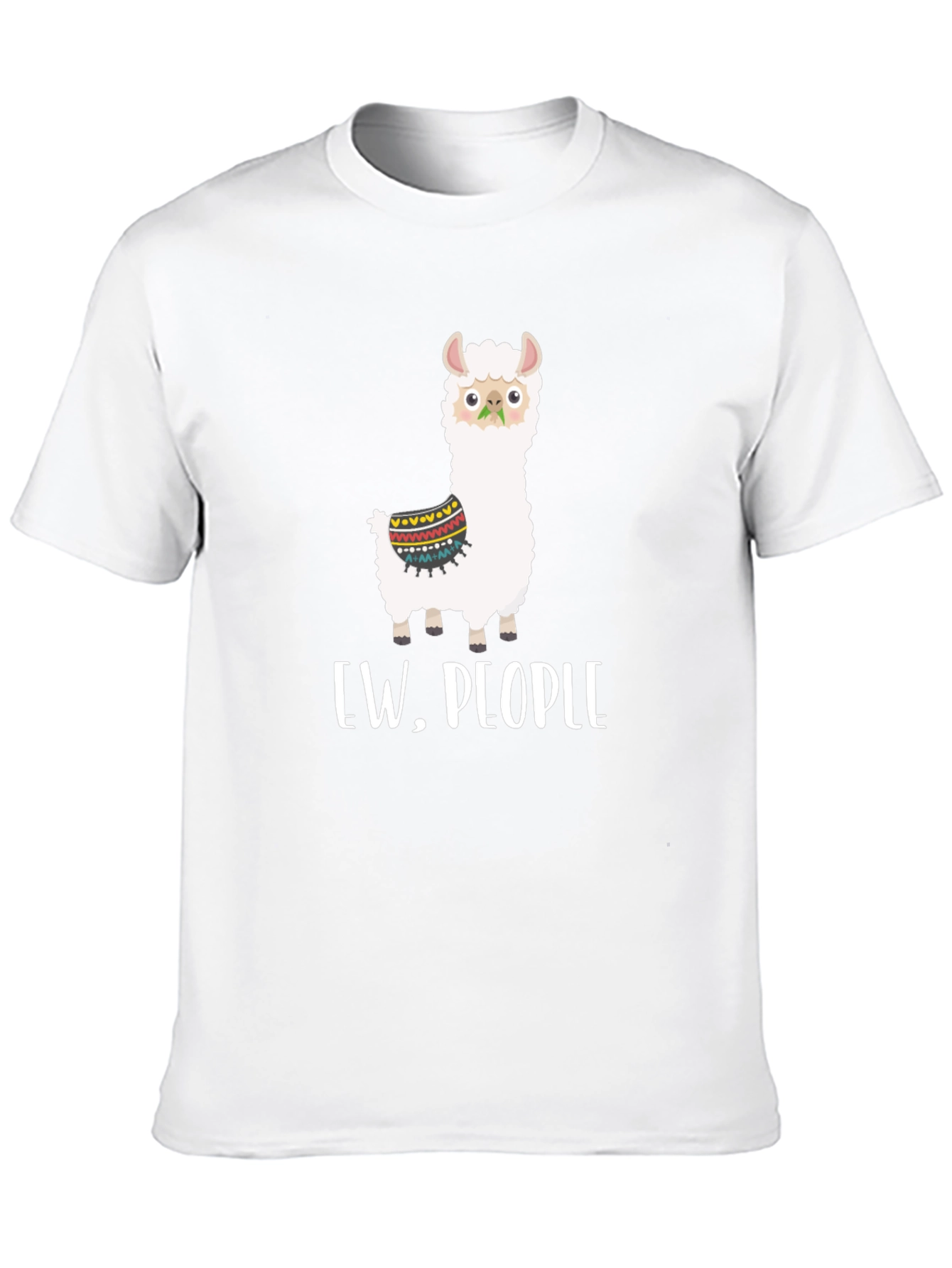 Black Ew, People Llama Graphic Tee - Quirky Comfort view 10